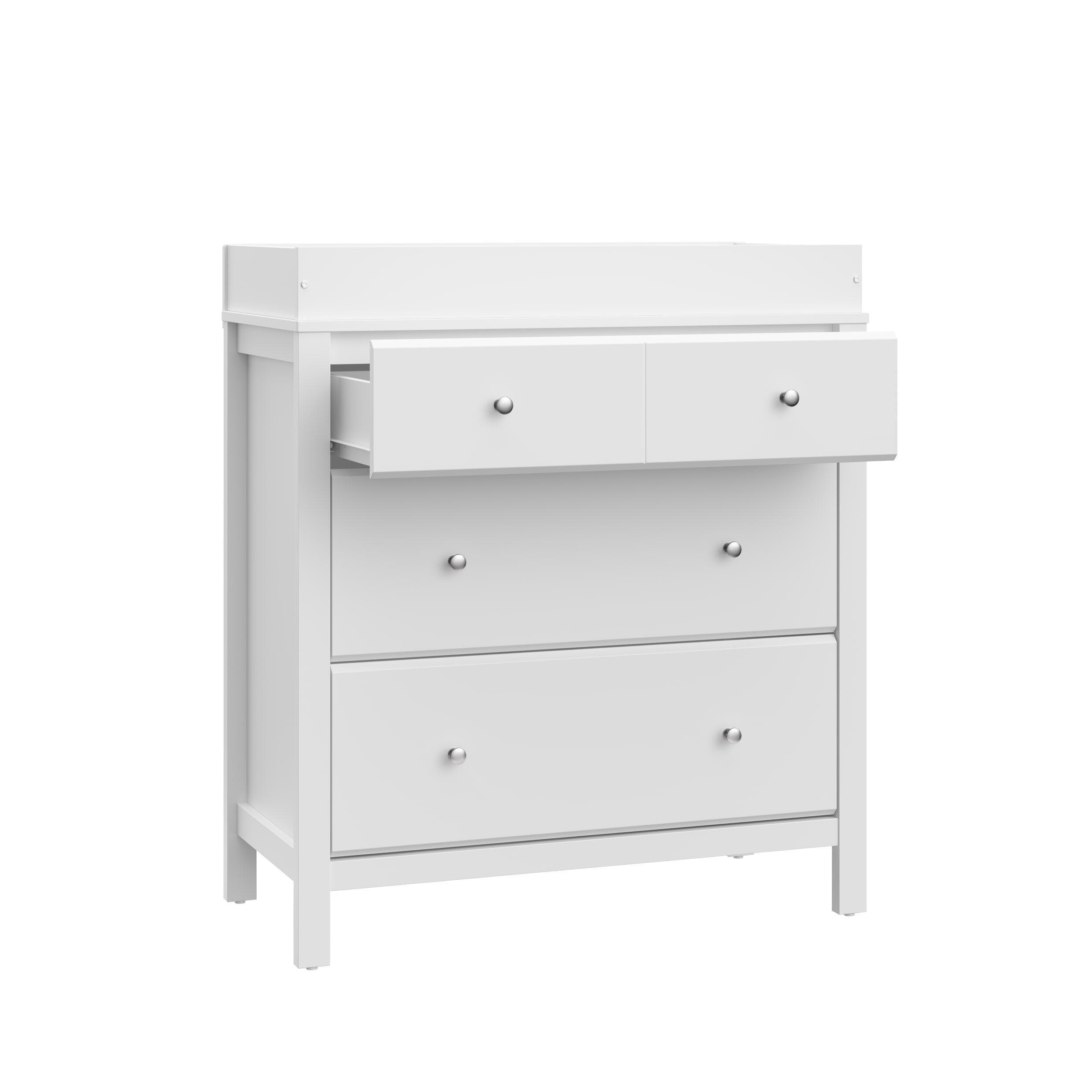 Storkcraft Horizon 3 Drawer Chest with Changing Topper, White, large