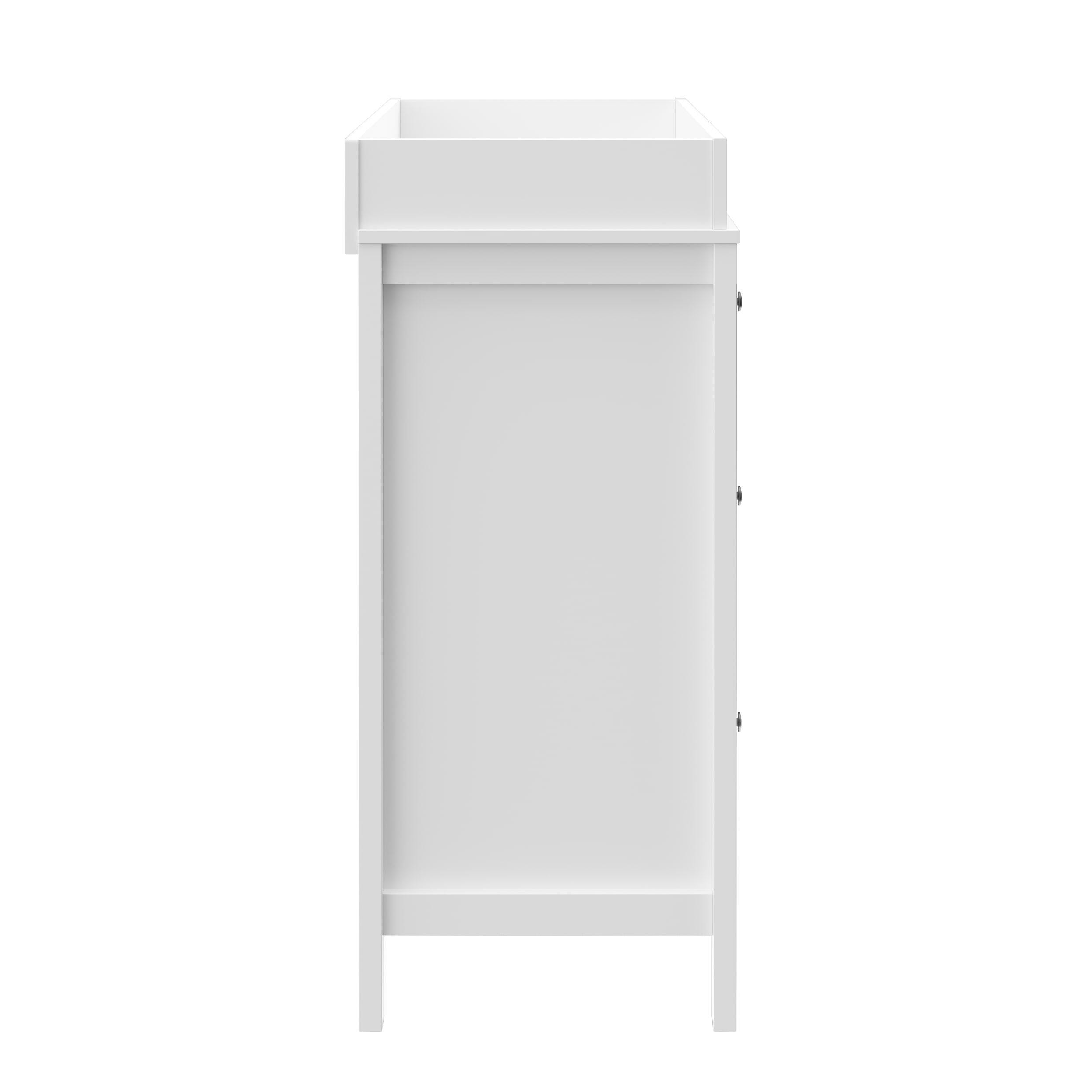 Storkcraft Horizon 3 Drawer Chest with Changing Topper, White, large