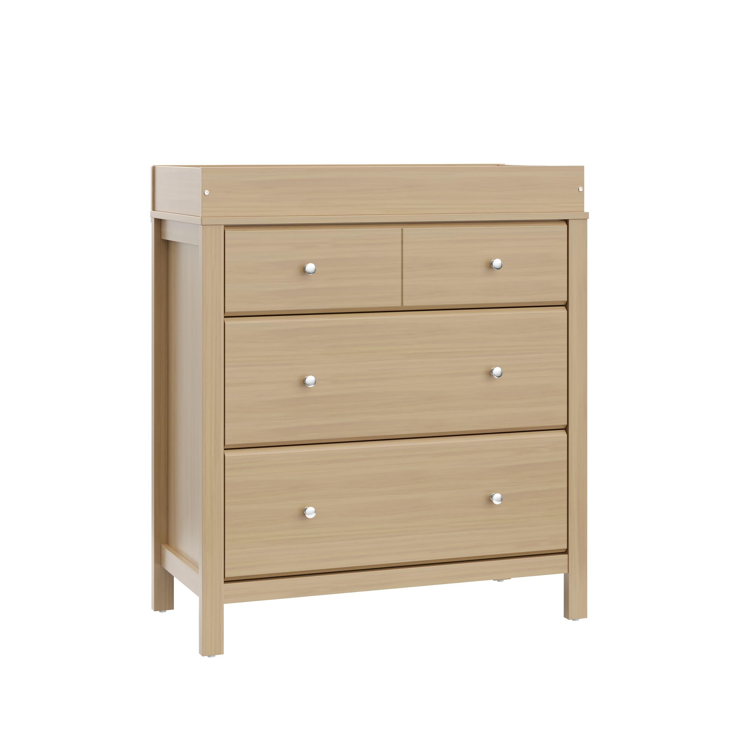 Storkcraft Horizon 3 Drawer Chest with Changing Topper, Driftwood, large