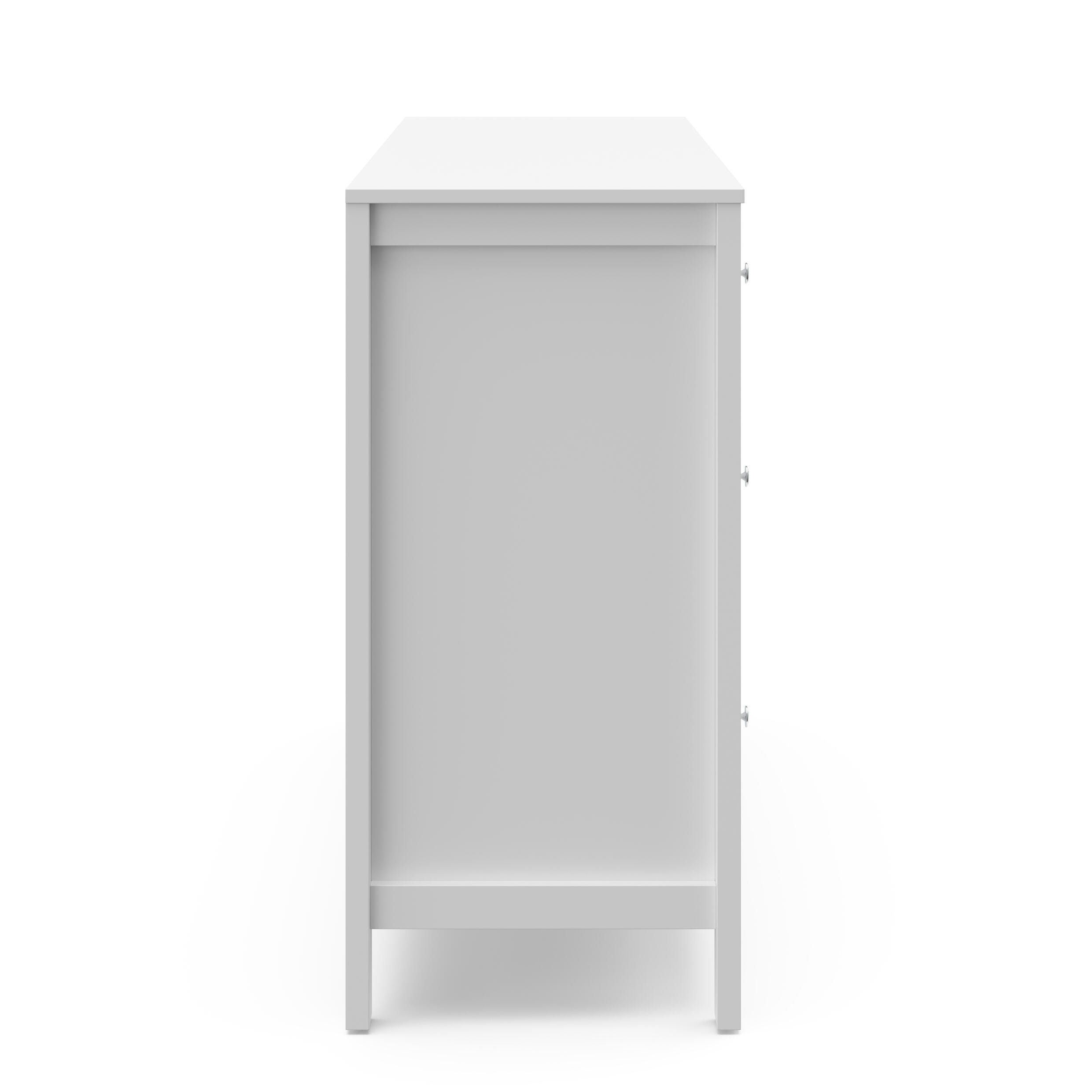 Storkcraft Horizon 6 Drawer Double Dresser, White, large