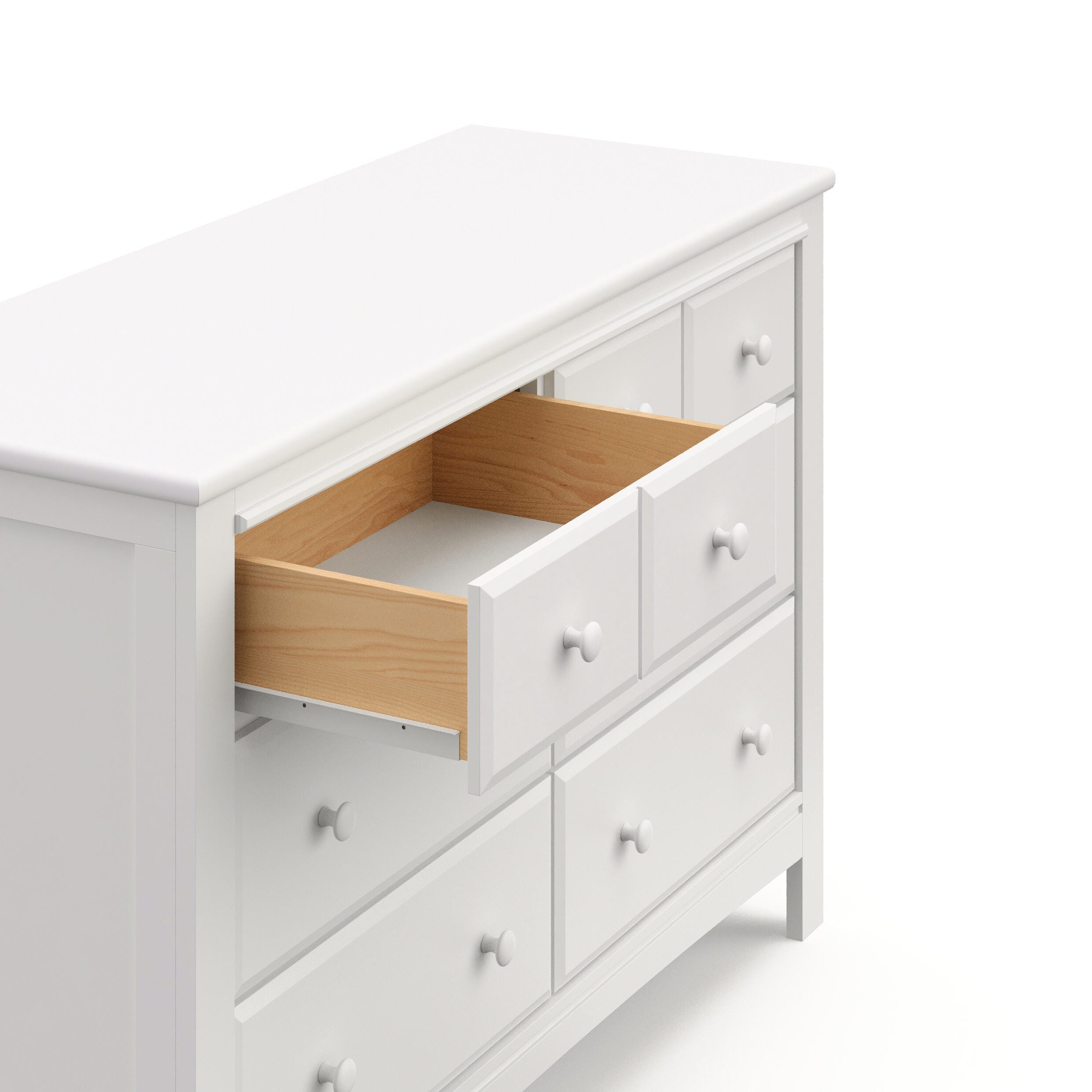 Graco Benton 6 Drawer Double Dresser, White, large