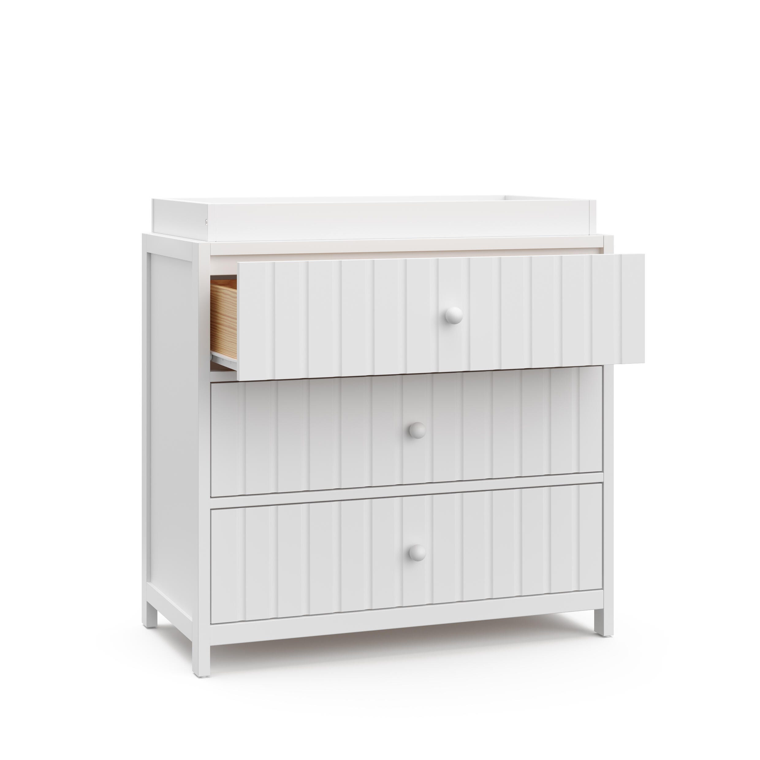 Graco Teddi 3 Drawer Chest with Changing Topper, White, large