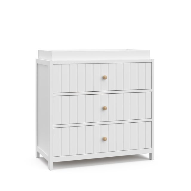 Graco Teddi 3 Drawer Chest with Changing Topper, White