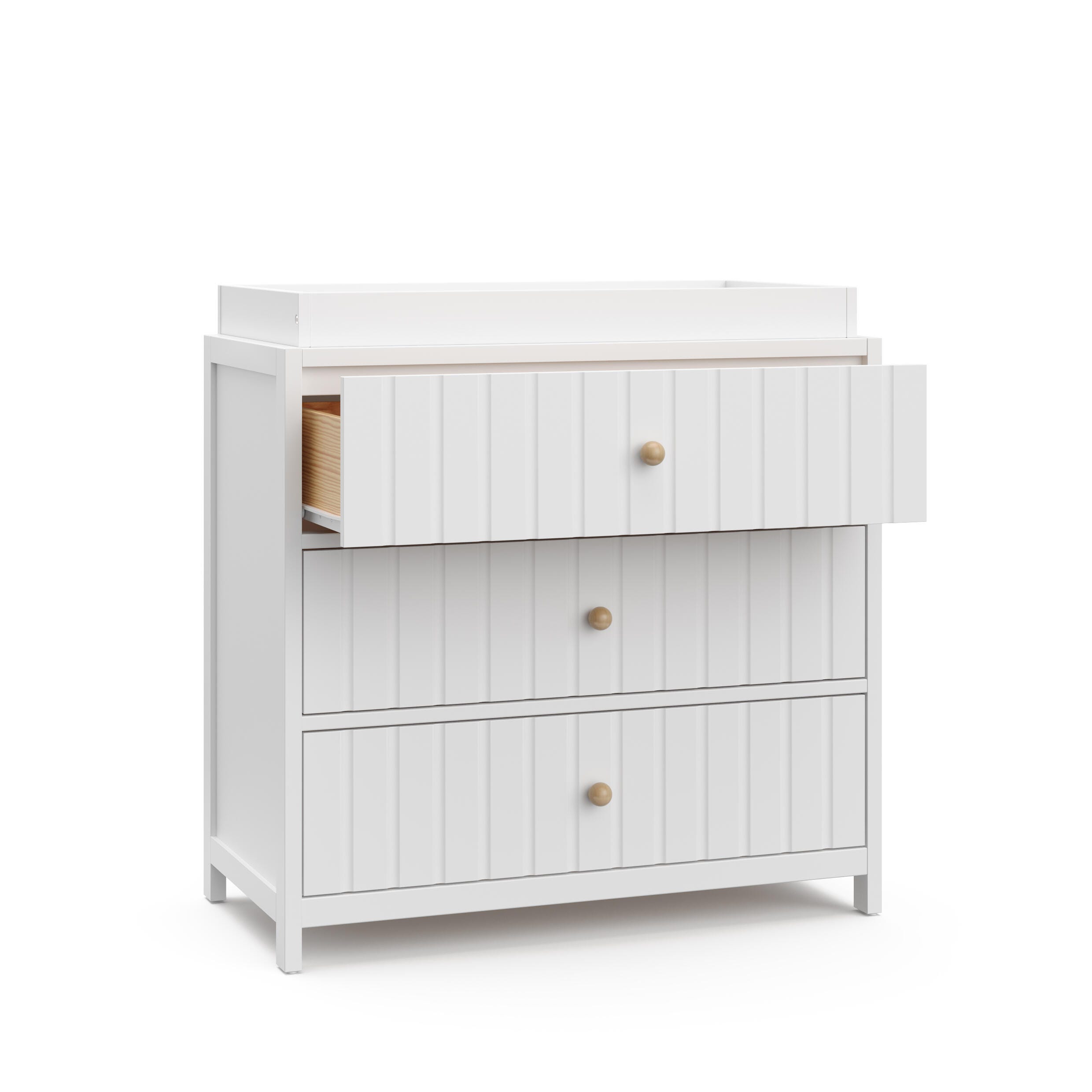 Graco Teddi 3 Drawer Chest with Changing Topper, White, large