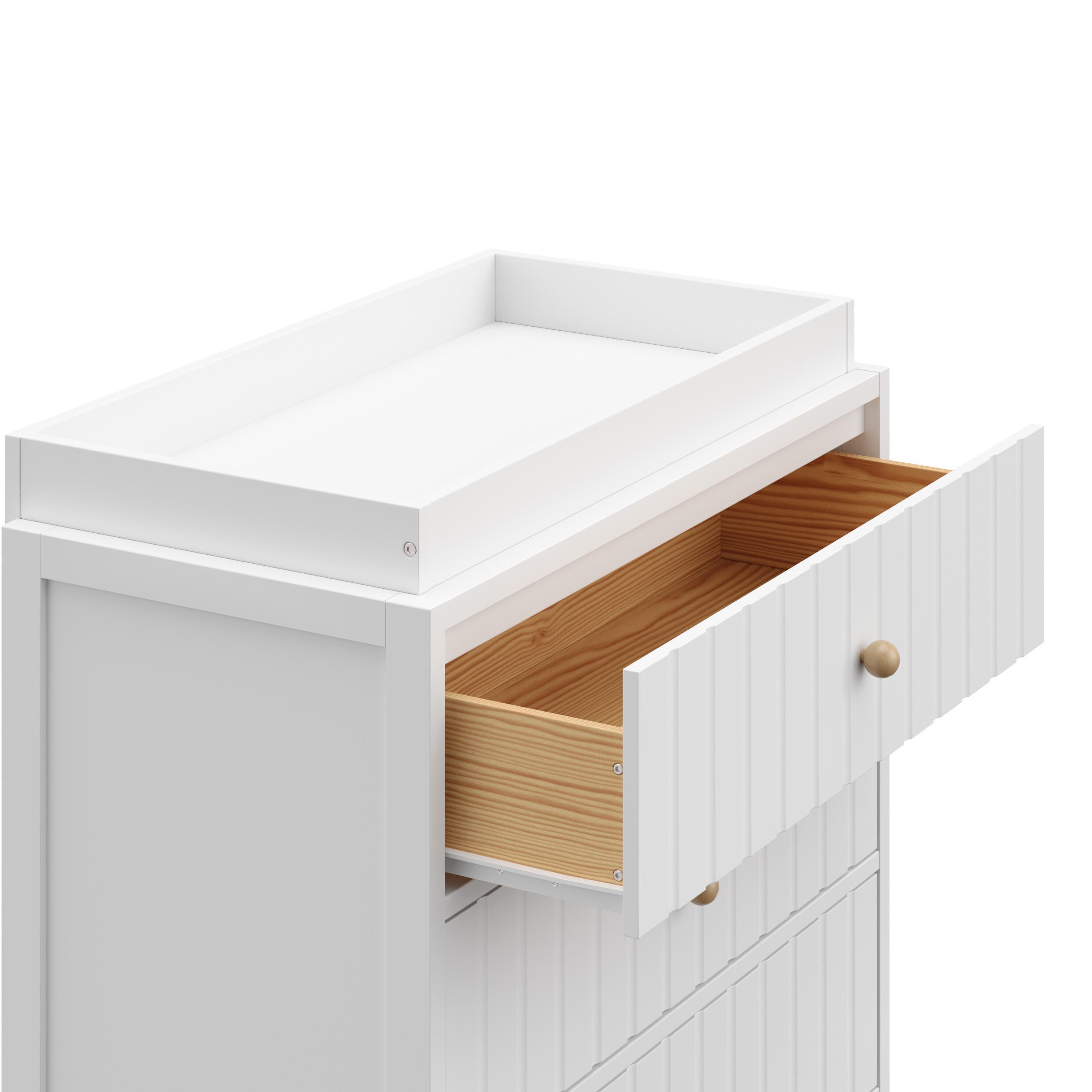 Graco Teddi 3 Drawer Chest with Changing Topper, White, large