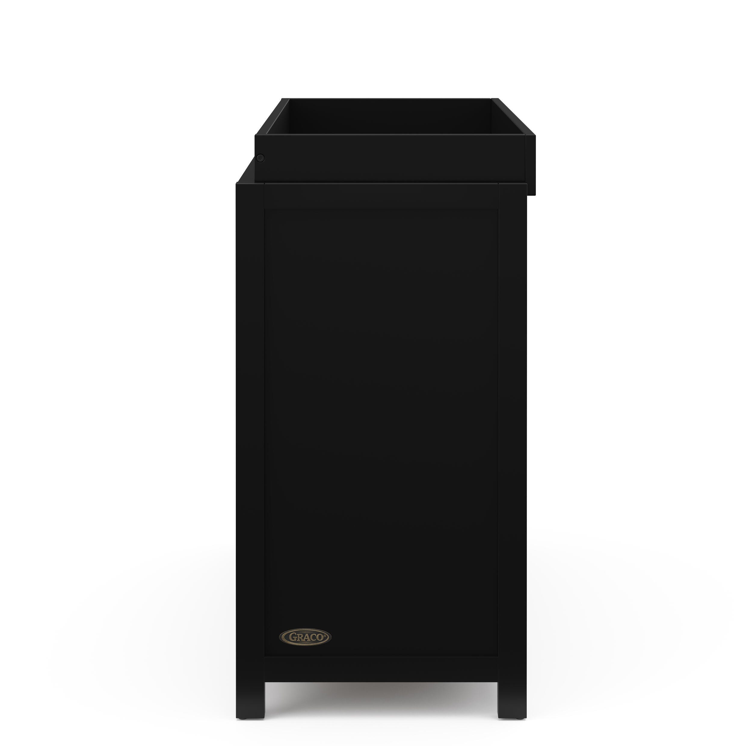 Graco Teddi 3 Drawer Chest with Changing Topper, Black, large