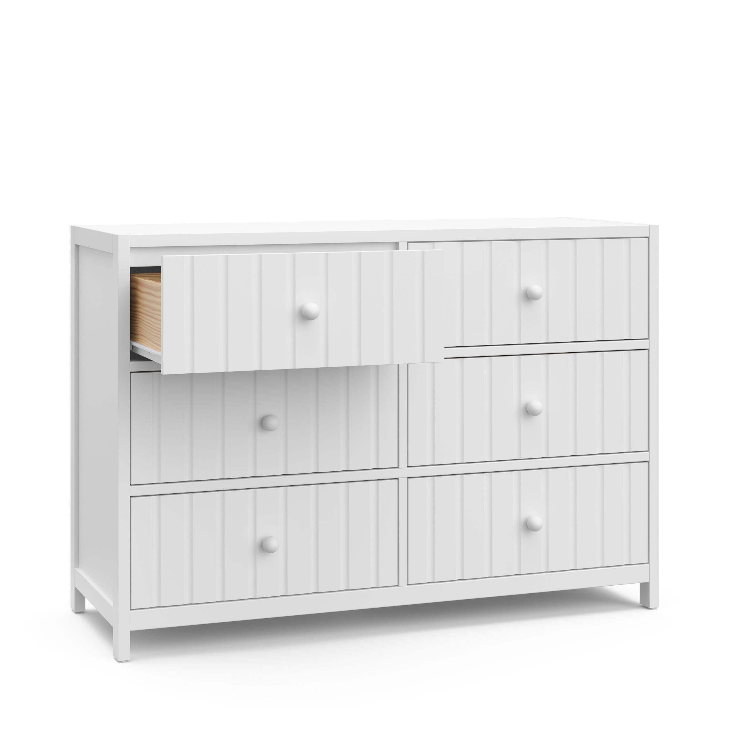 Graco Teddi 6 Drawer Double Dresser, White, large