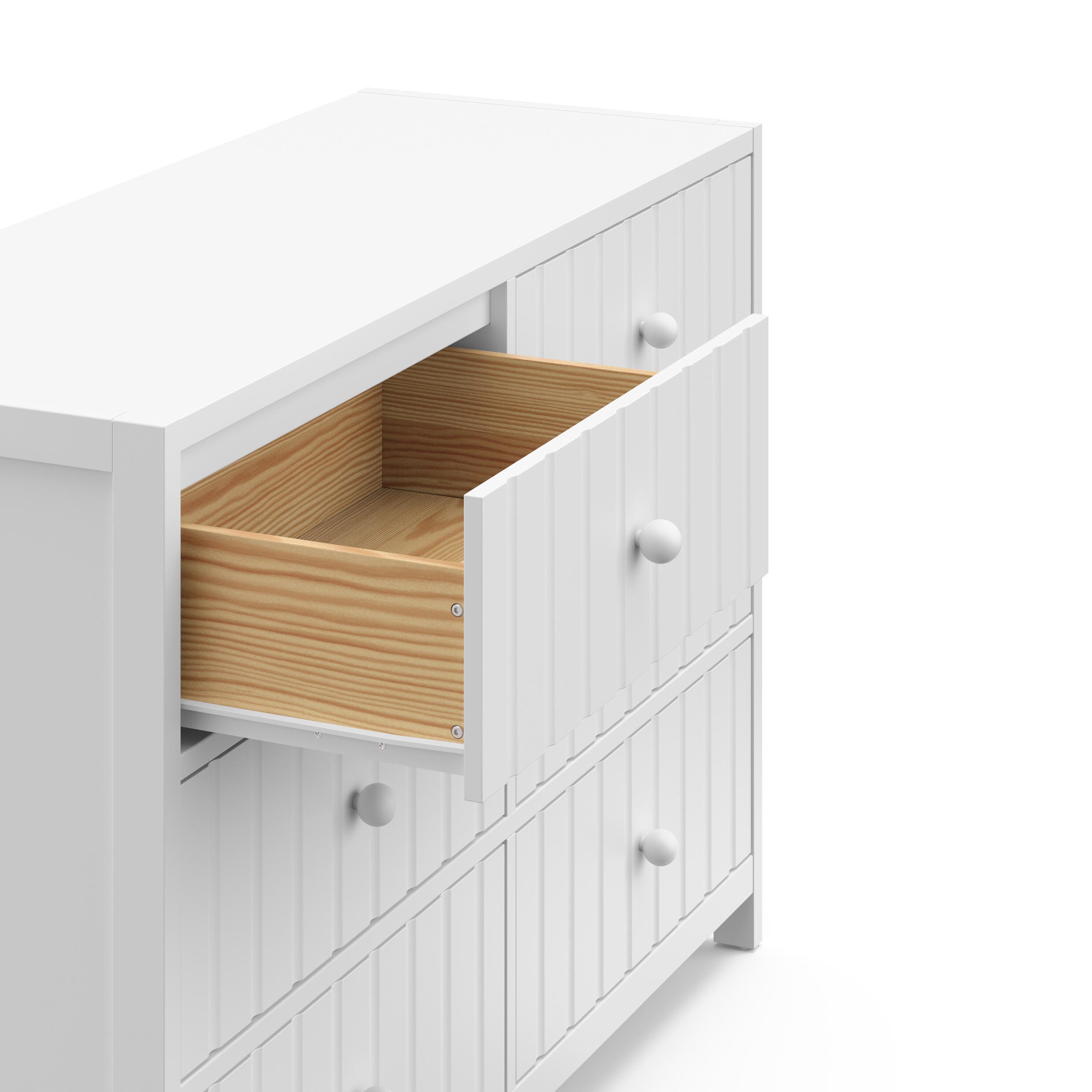 Graco Teddi 6 Drawer Double Dresser, White, large