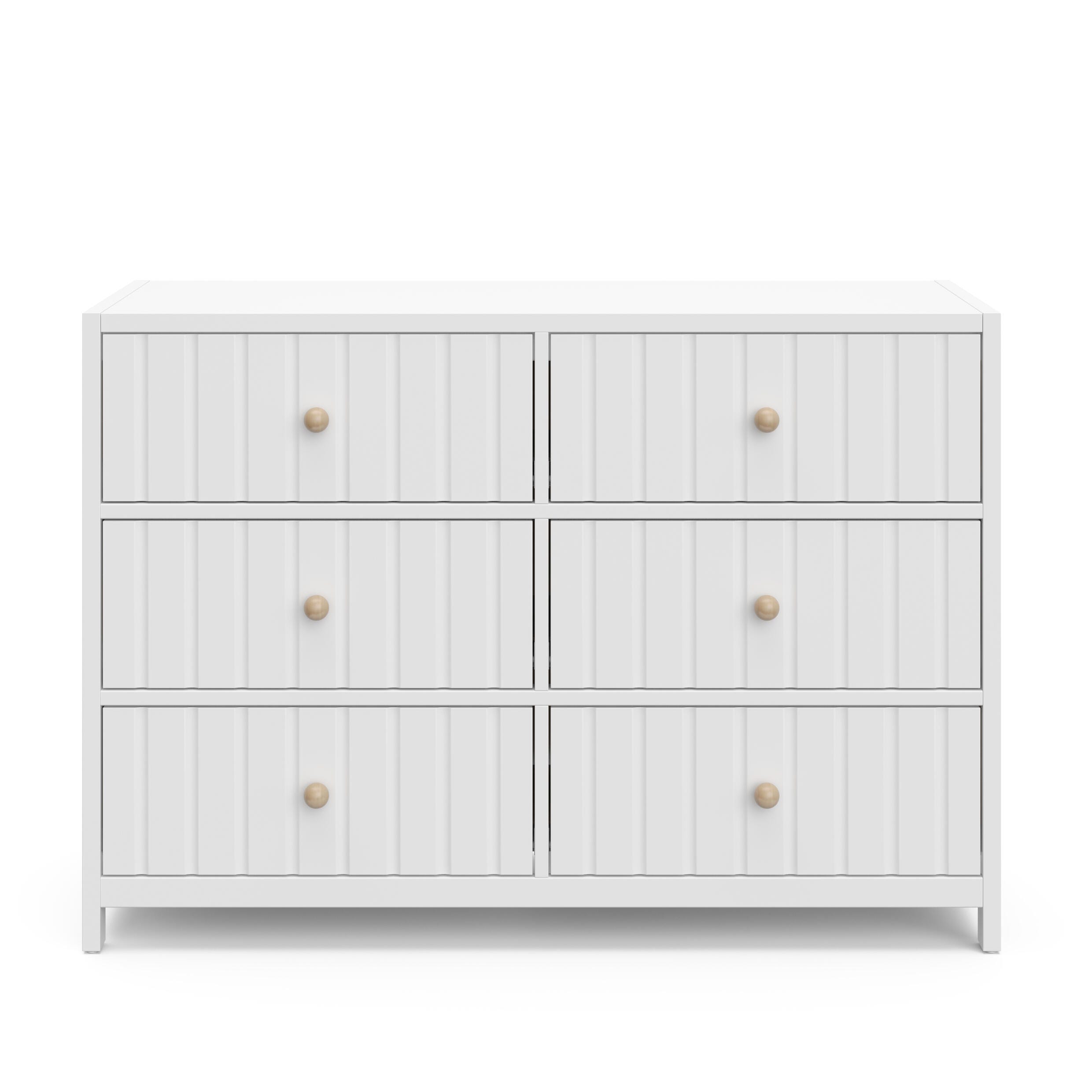 Graco Teddi 6 Drawer Double Dresser, White, large