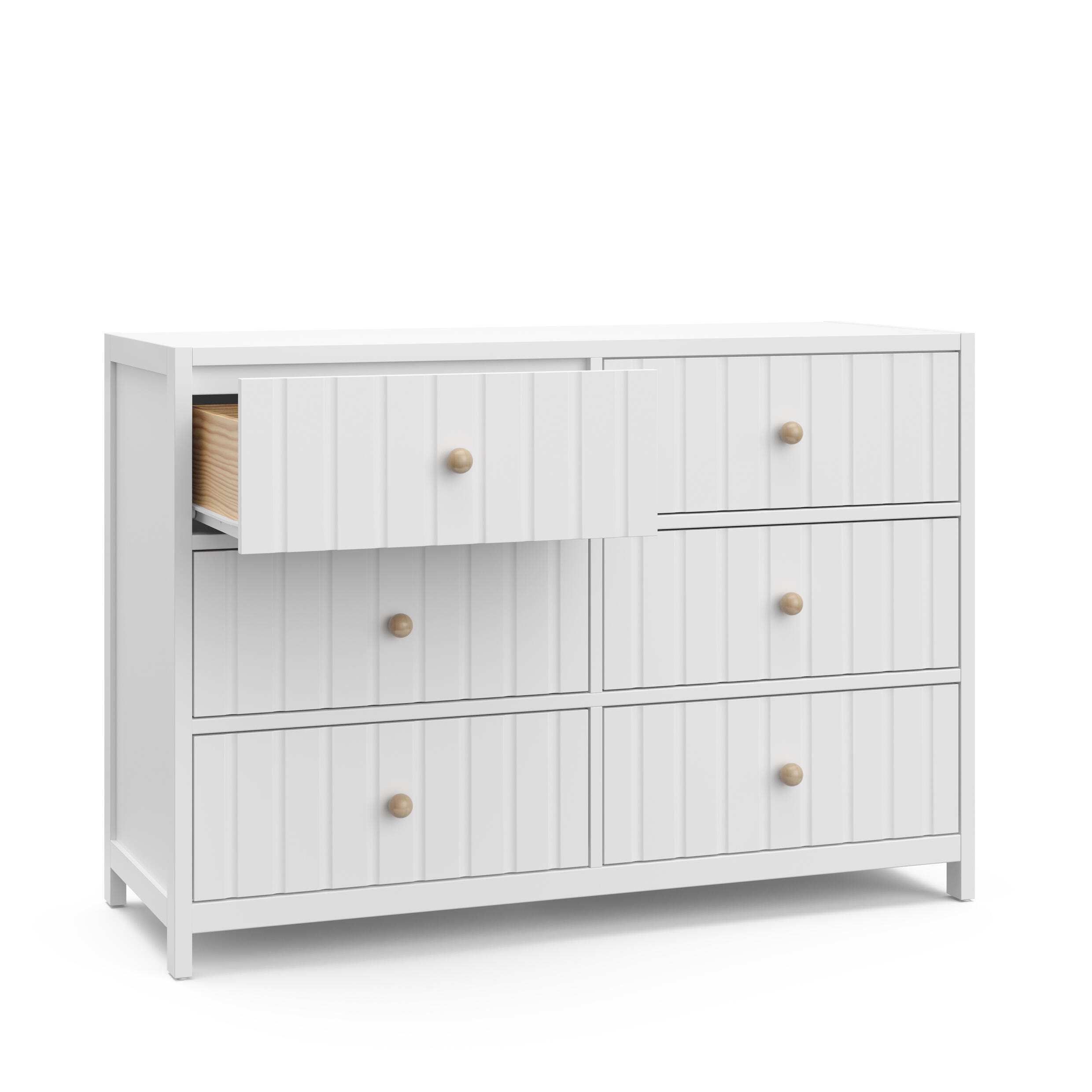 Graco Teddi 6 Drawer Double Dresser, White, large