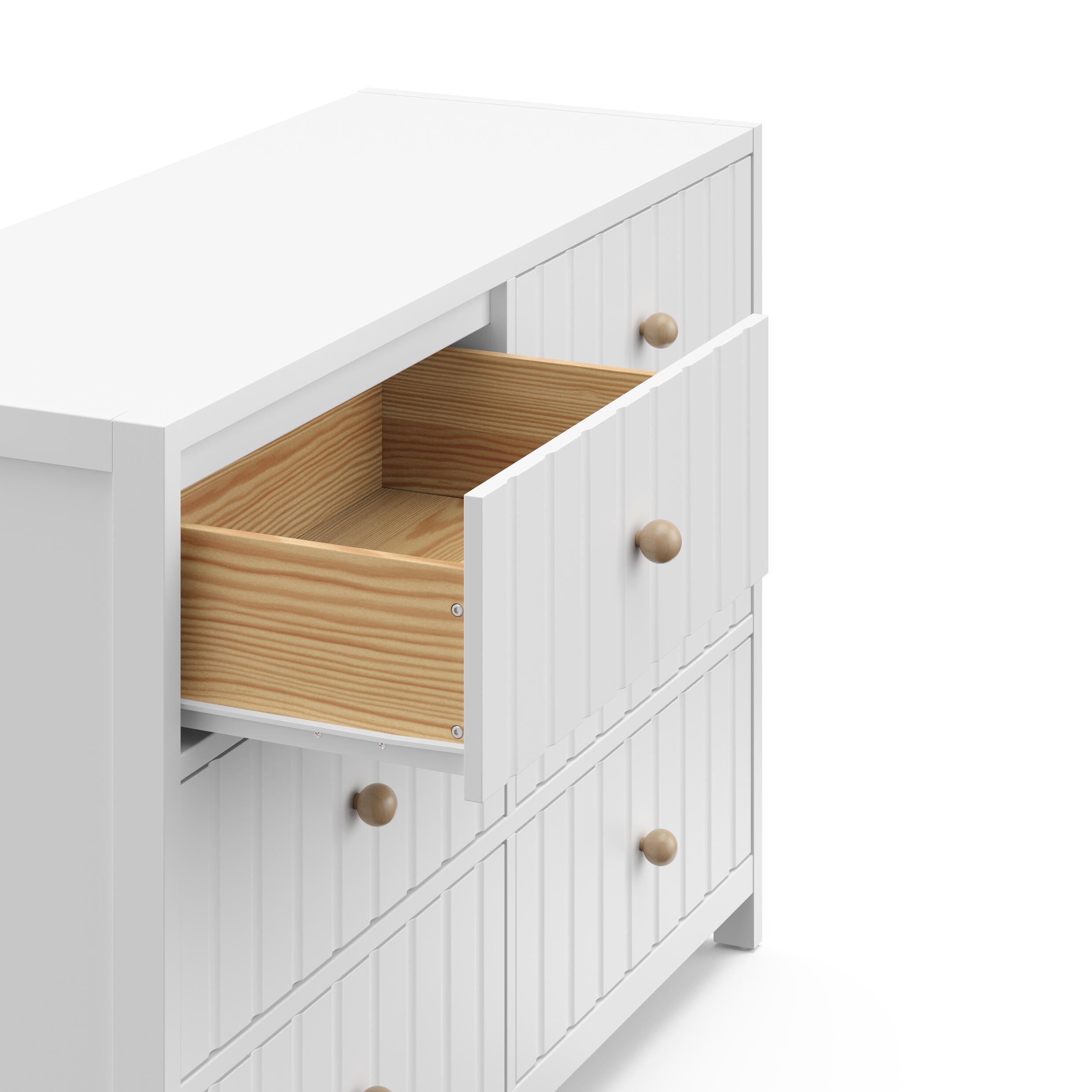 Graco Teddi 6 Drawer Double Dresser, White, large