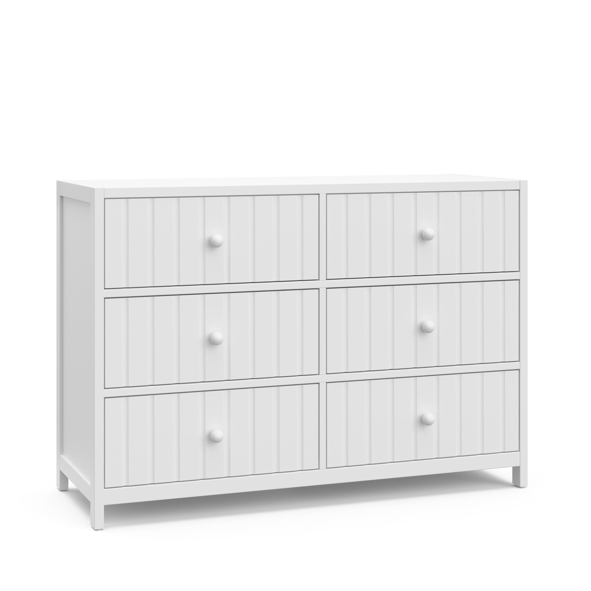 Graco Teddi 6 Drawer Double Dresser, White, large