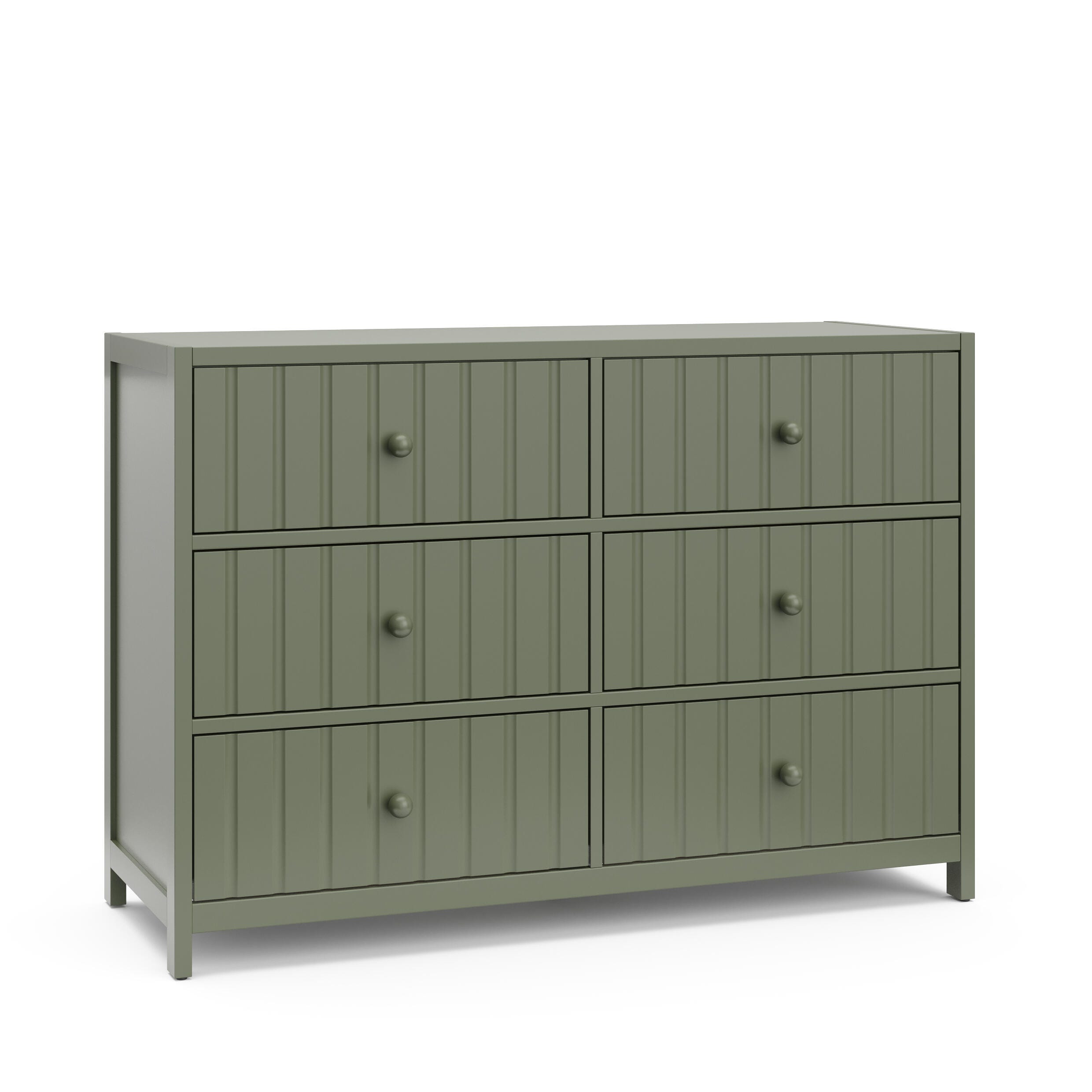 Graco Teddi 6 Drawer Double Dresser, Olive, large