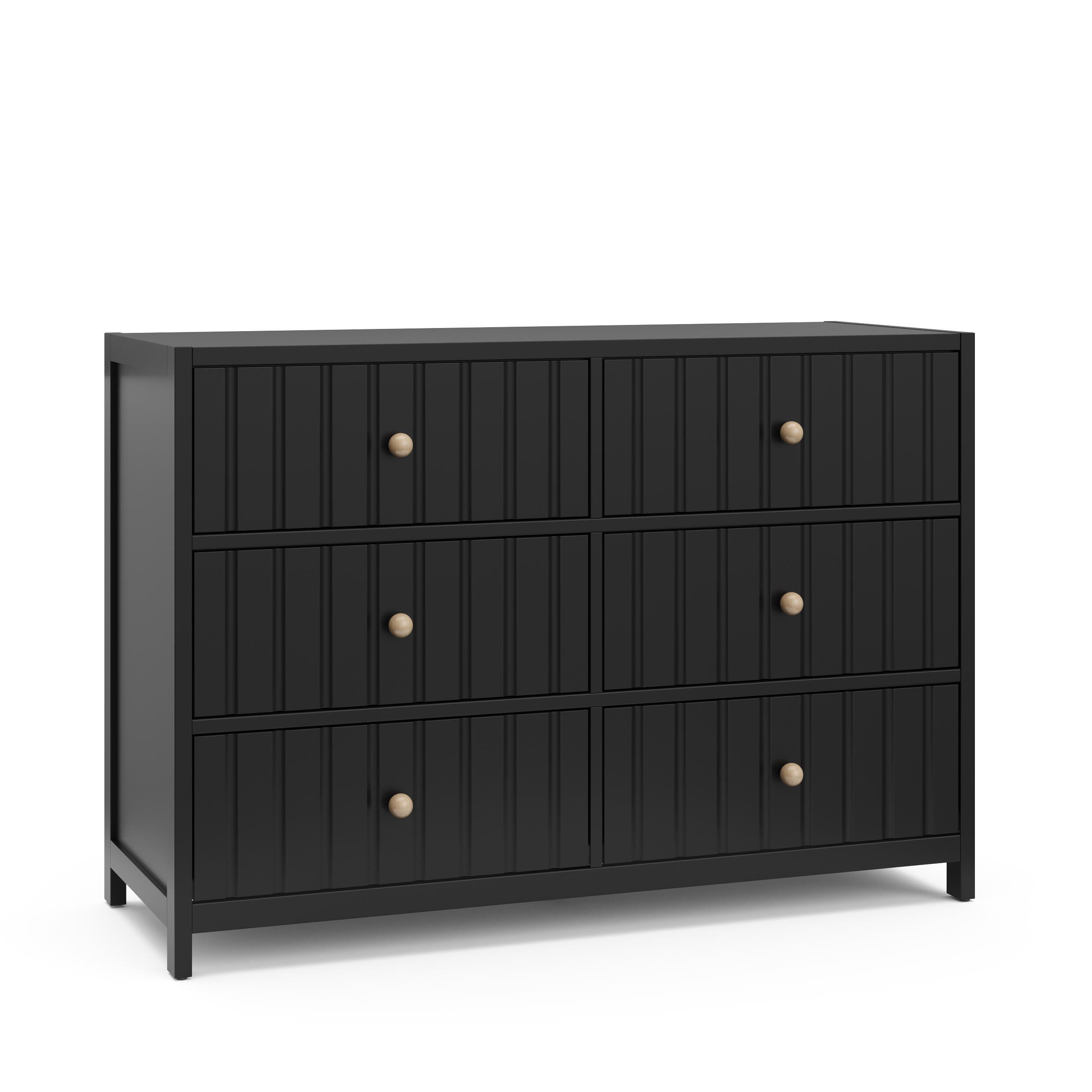 Graco Teddi 6 Drawer Double Dresser, Black, large