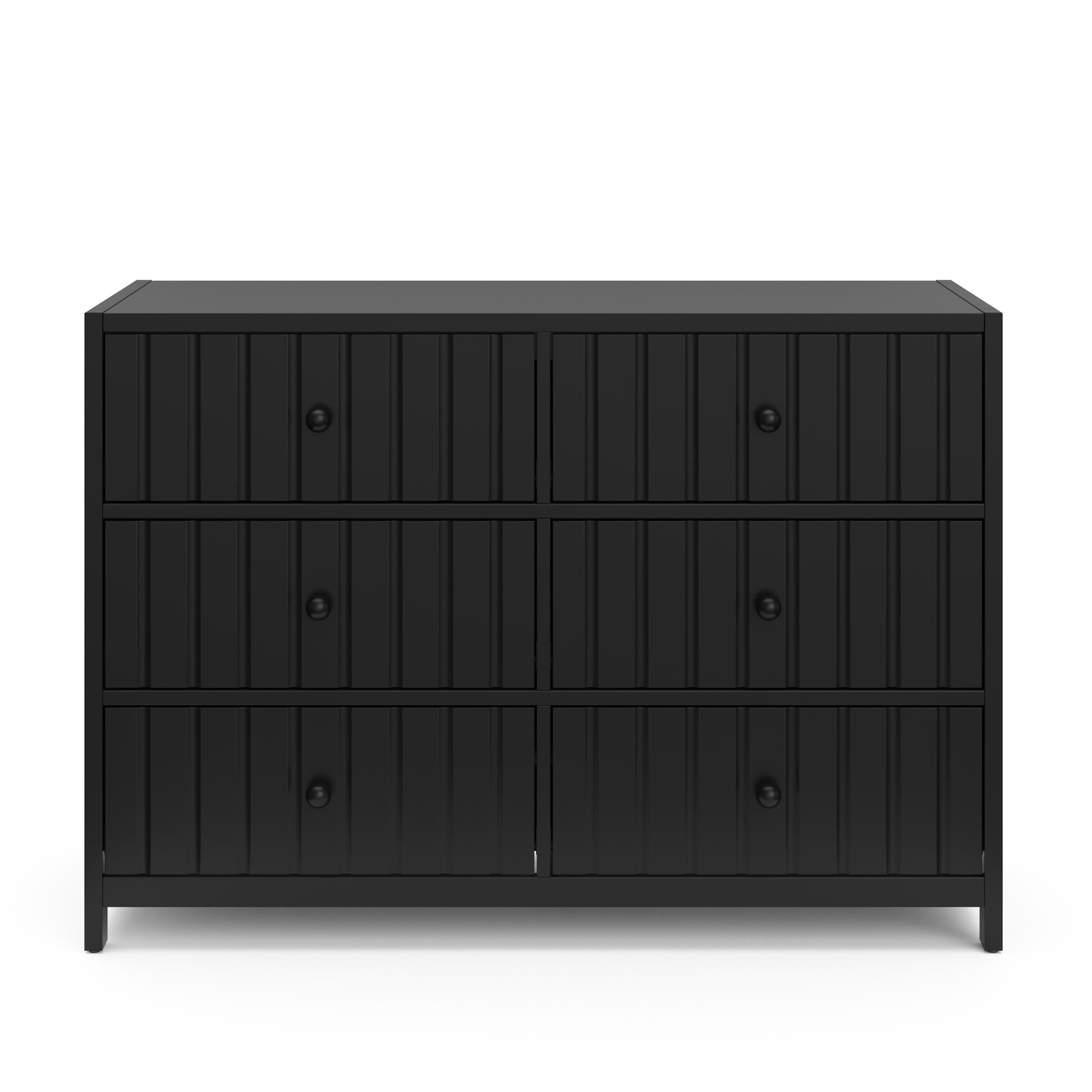 Graco Teddi 6 Drawer Double Dresser, Black, large