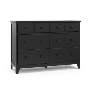 black dresser nursery Black and White Decor Ideas for a Chic Nursery