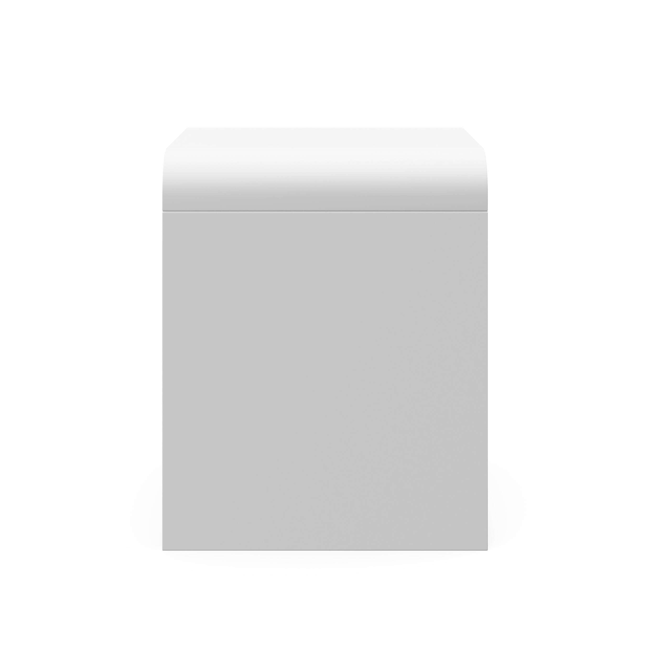 Storkcraft Next Santos 2 Drawer Nightstand, White, large