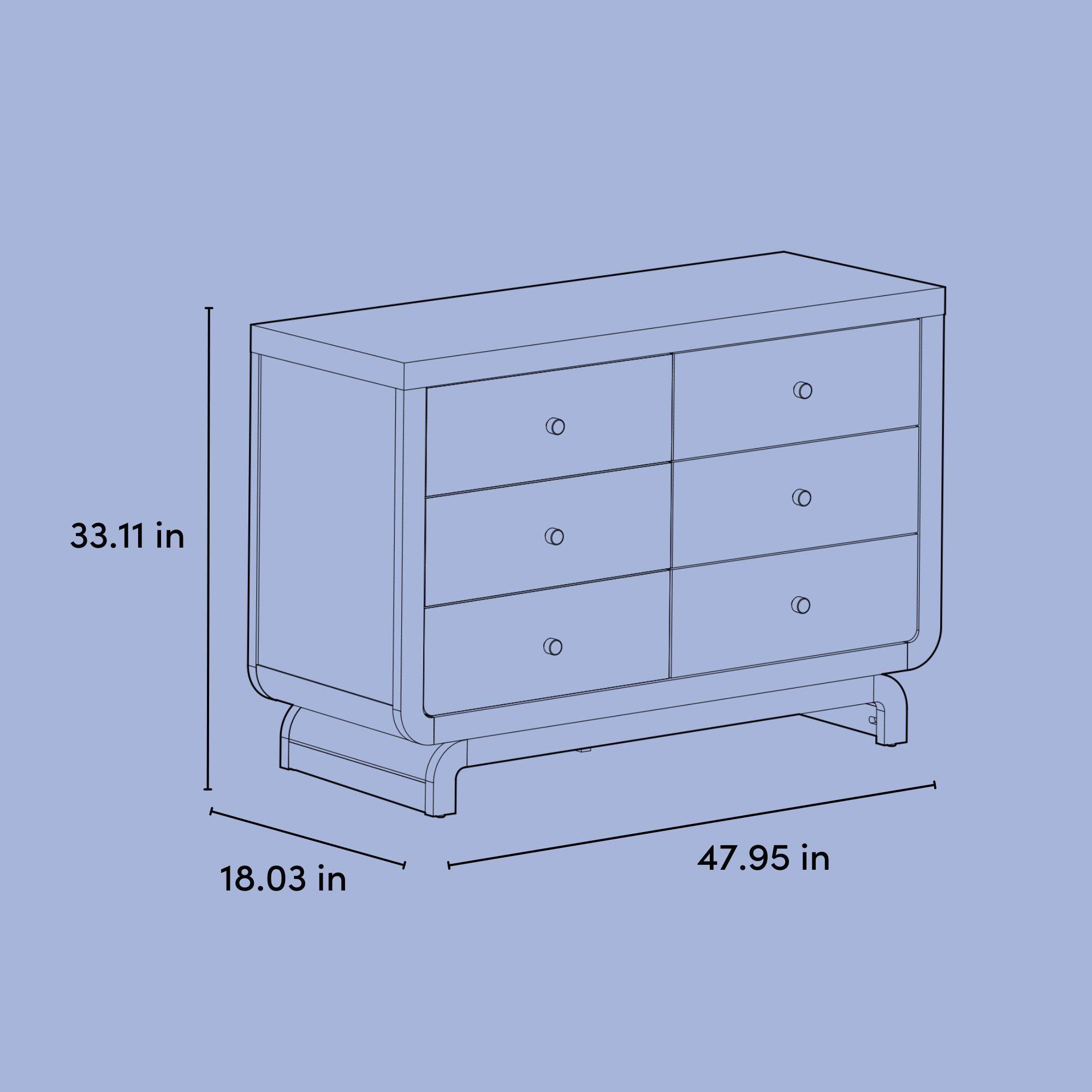 slim fit dress slacks Horizon 6 Drawer Dresser main image 1