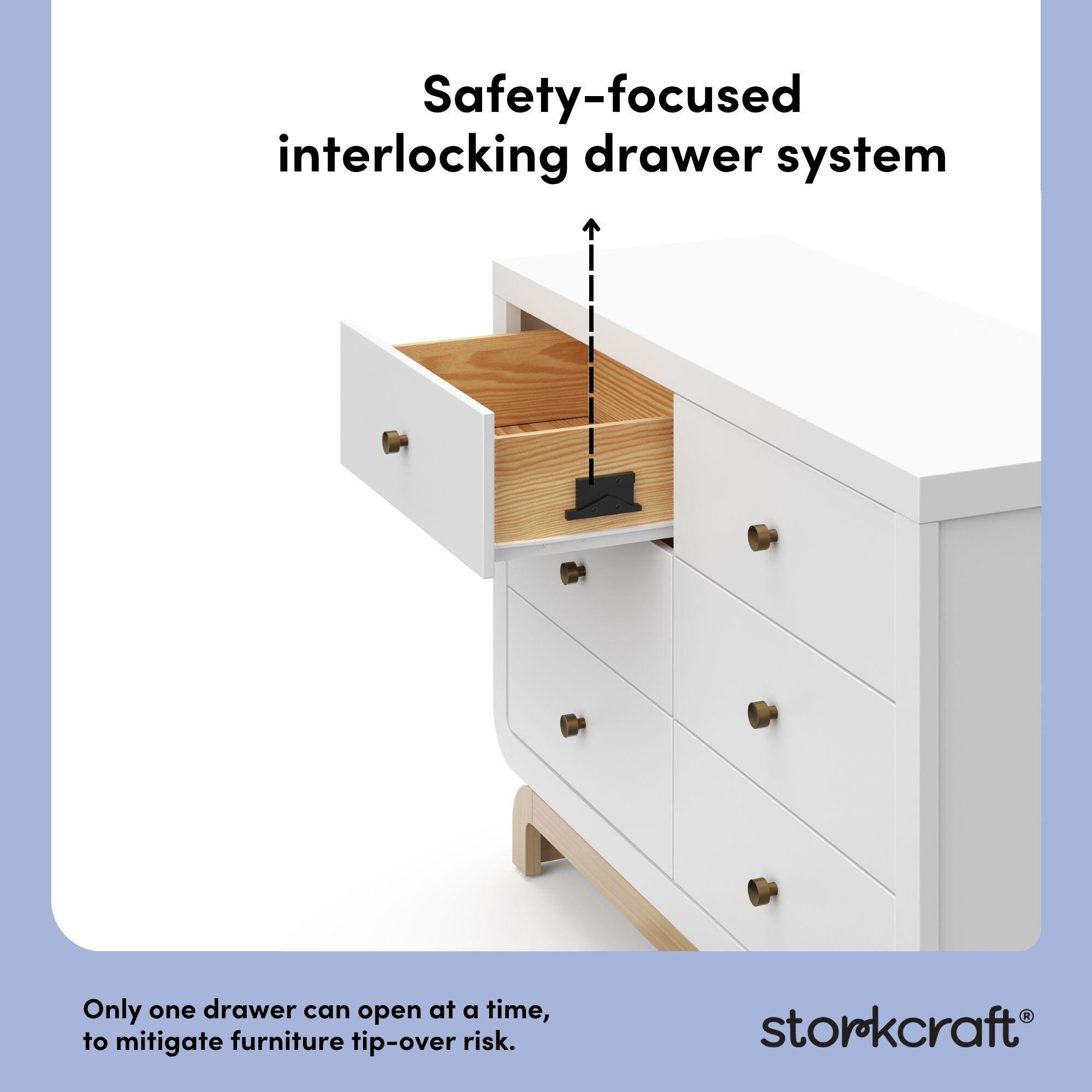 Storkcraft Santorini 6 Drawer Double Dresser | Ashley