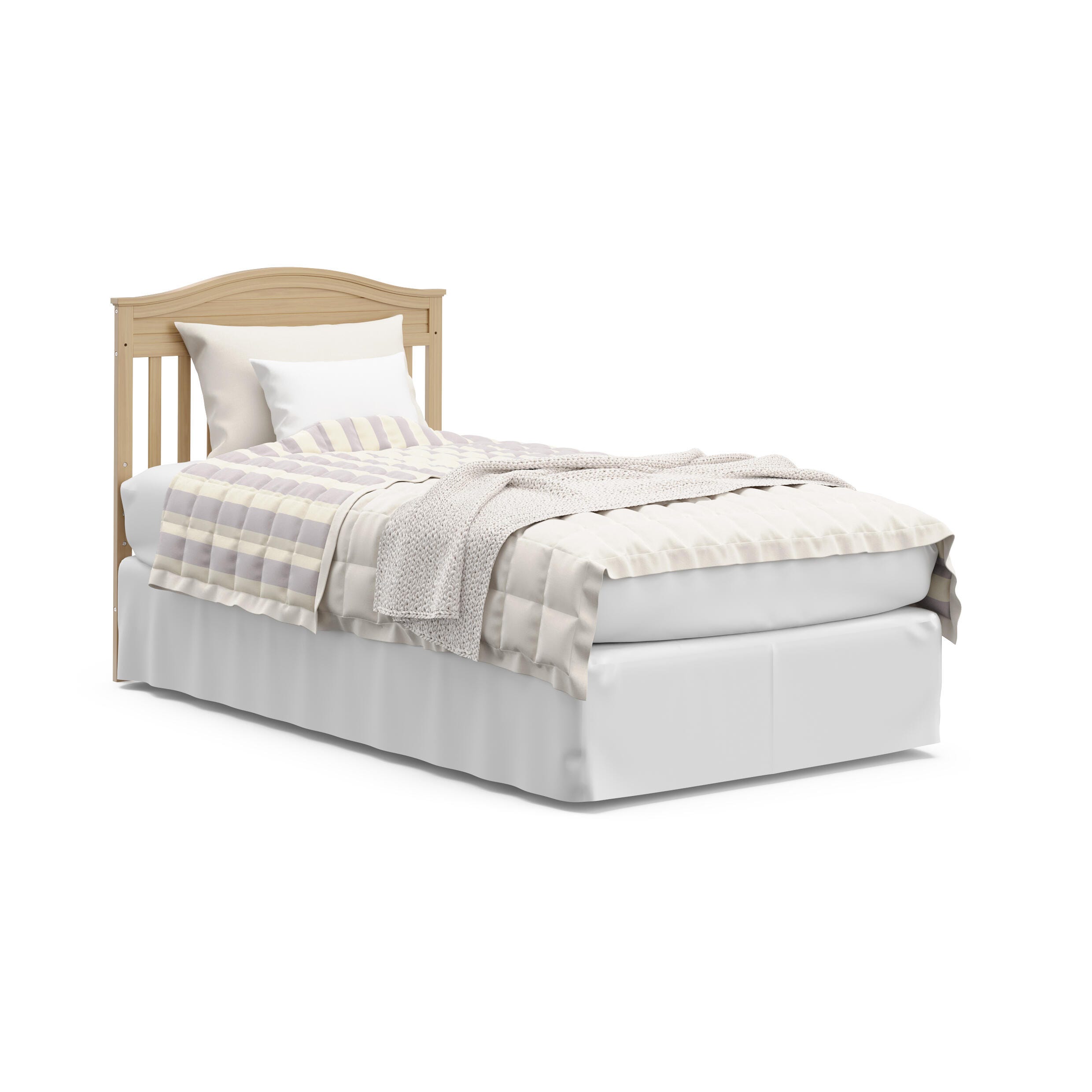 Graco Stella 4-in-1 Convertible Mini Crib, Driftwood, large
