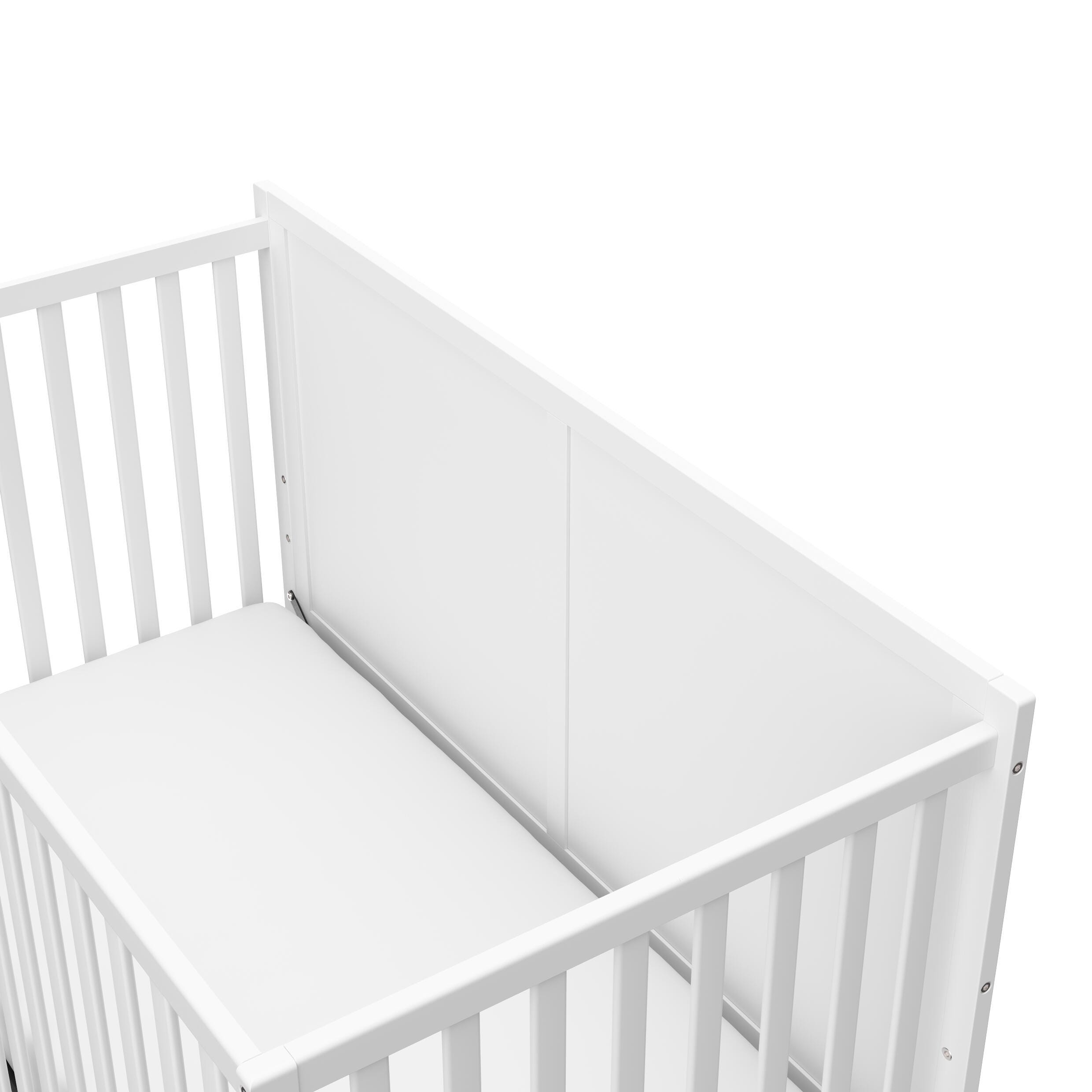Graco Melrose 5-in-1 Convertible Crib with Drawer, White, large