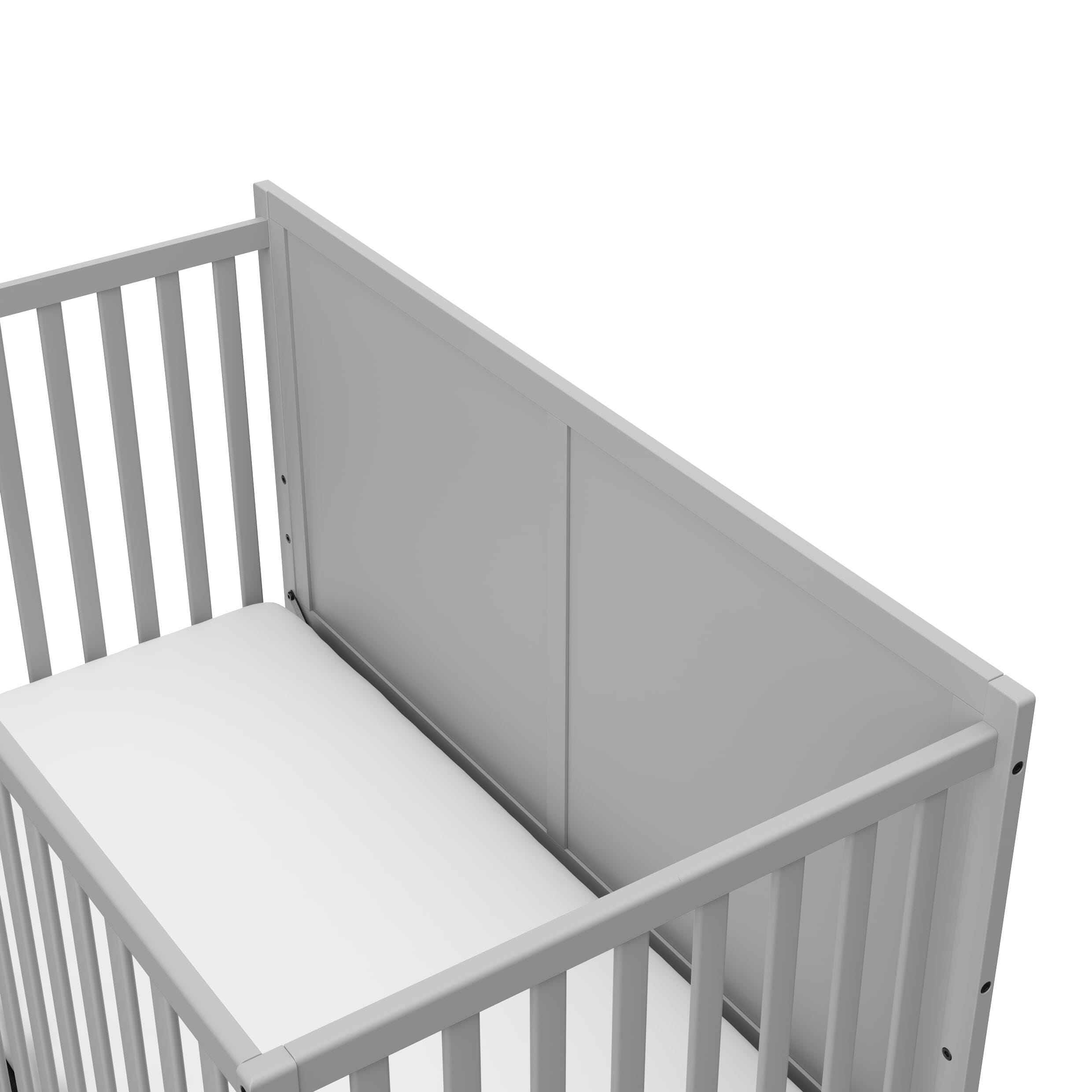 Graco Melrose 5-in-1 Convertible Crib with Drawer, Pebble Gray, large