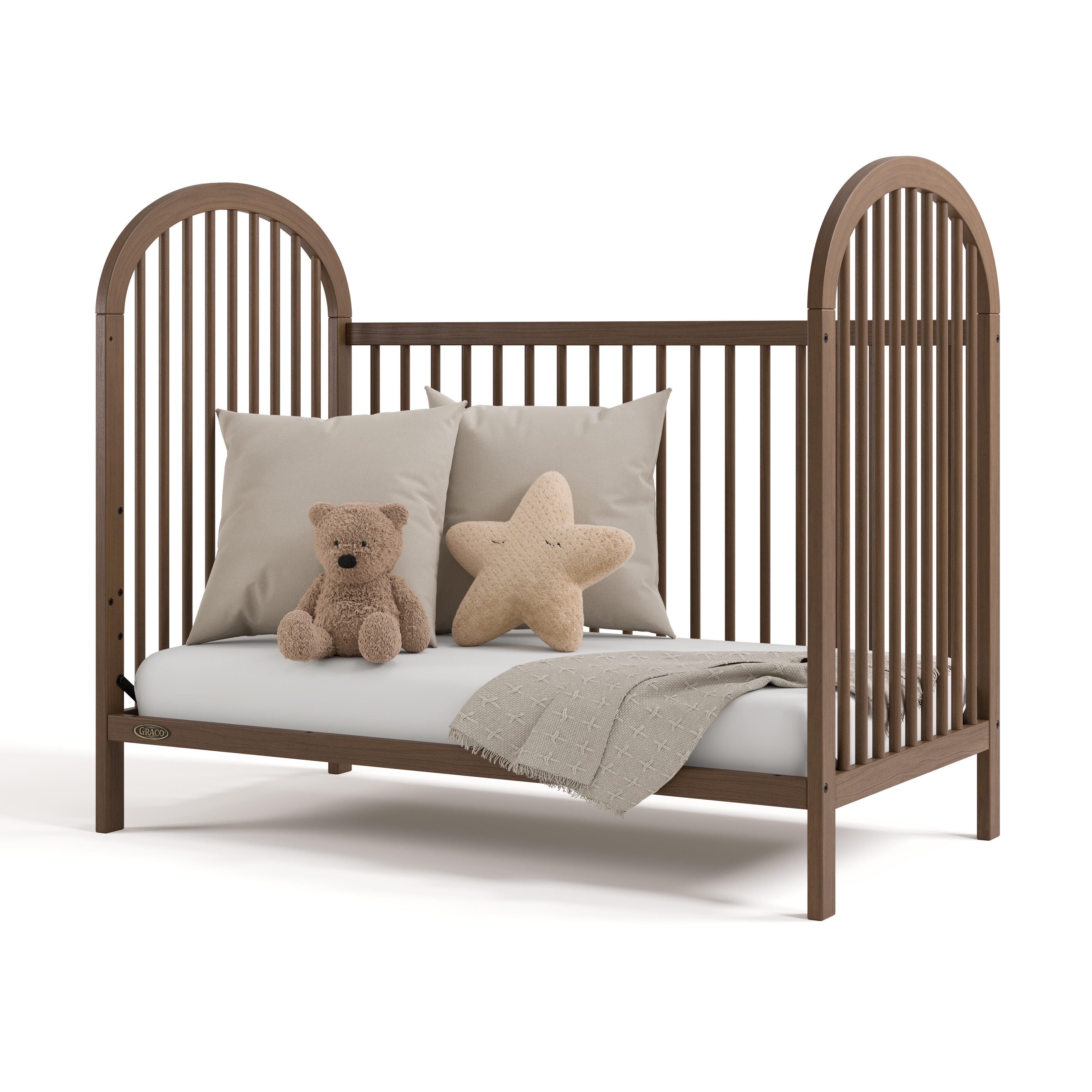 Graco Olivia 3-in-1 Convertible Crib, Hazelnut, large