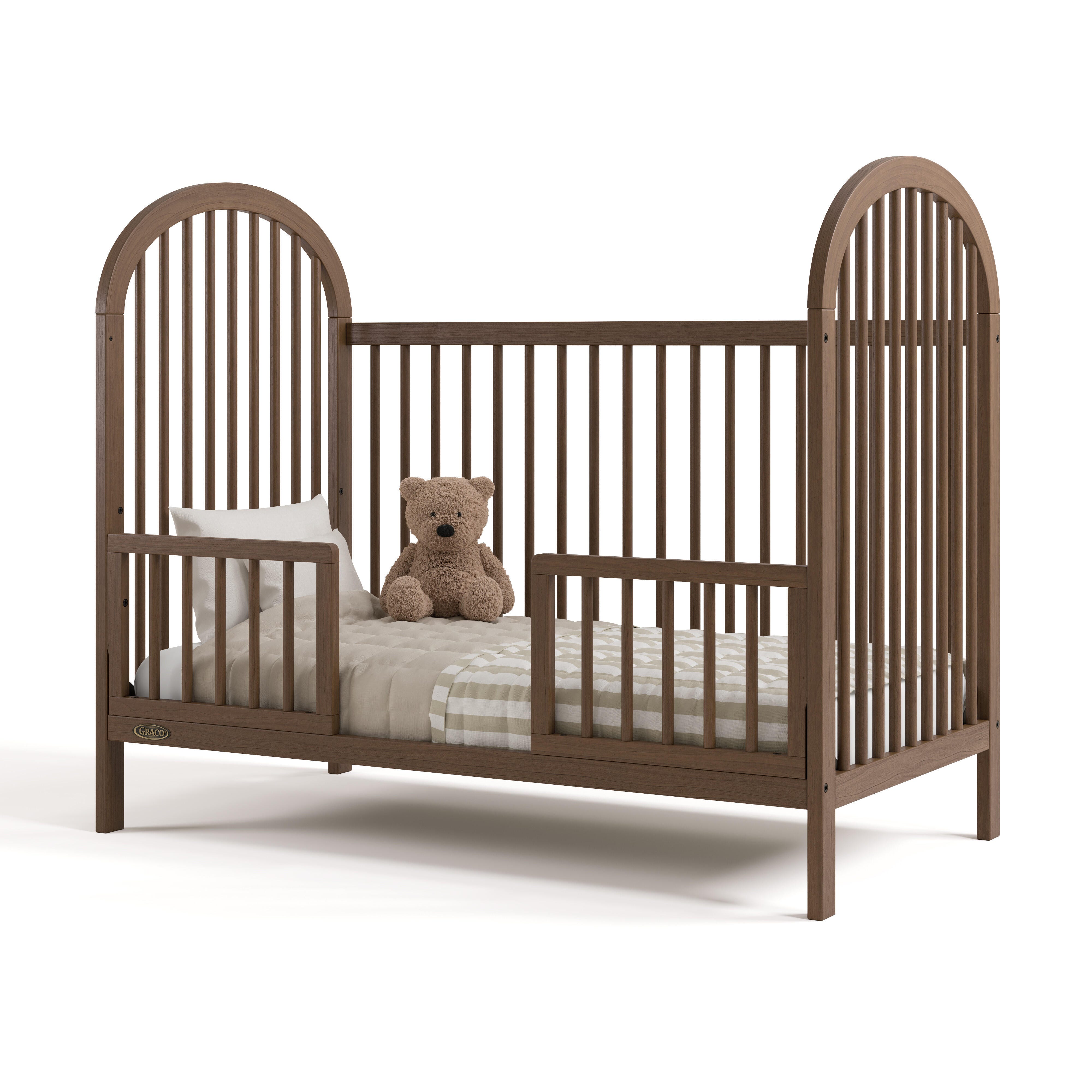 Graco Olivia 3-in-1 Convertible Crib, Hazelnut, large