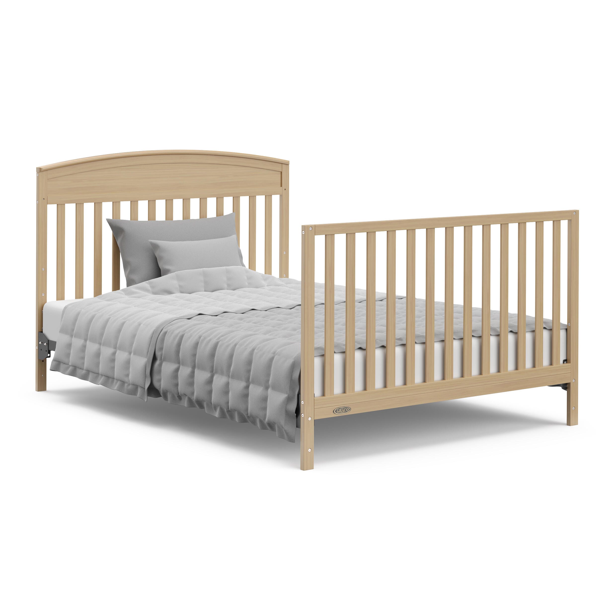 Graco Benton 5-in-1 Convertible Crib with Drawer, Driftwood, large