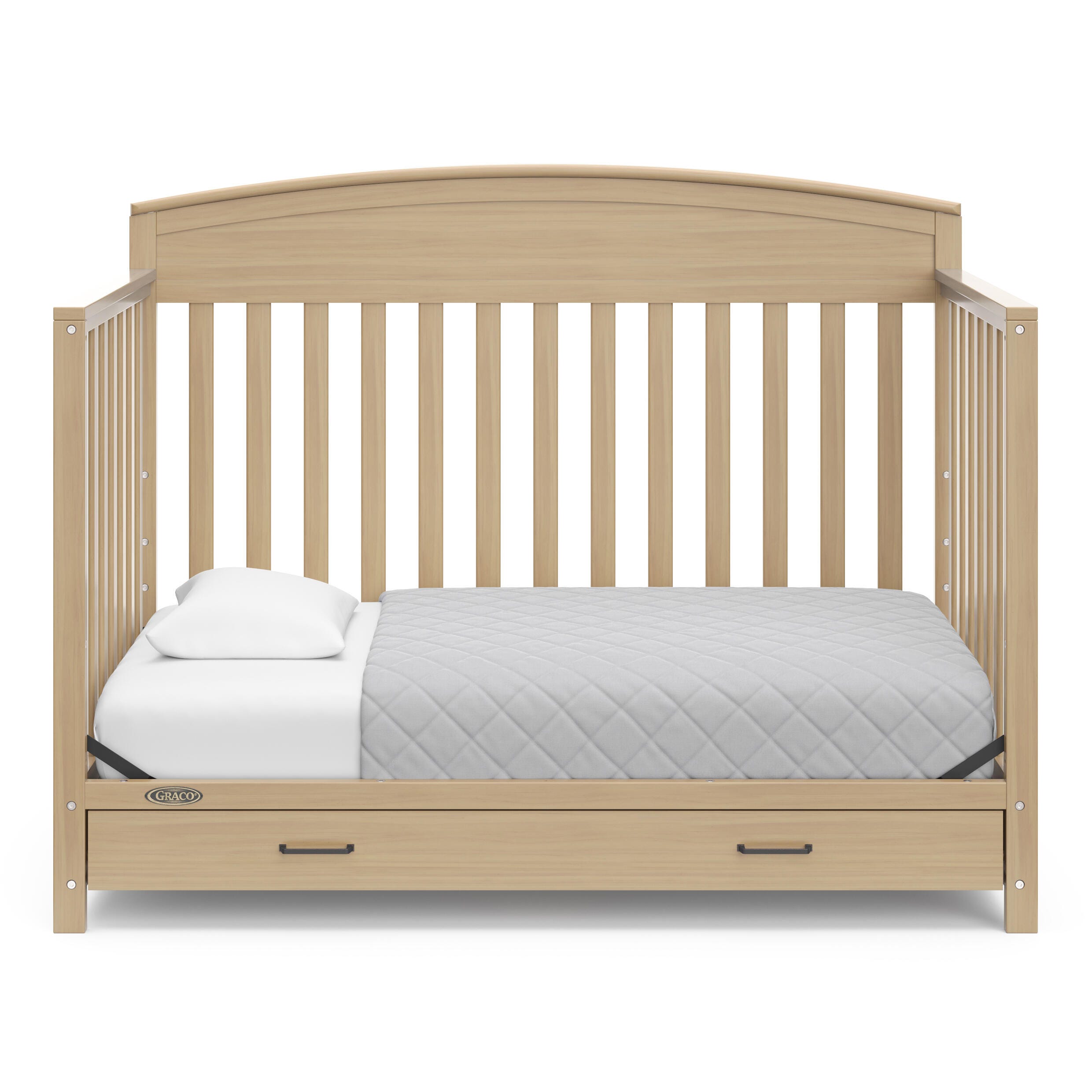 Graco Benton 5-in-1 Convertible Crib with Drawer, Driftwood, large