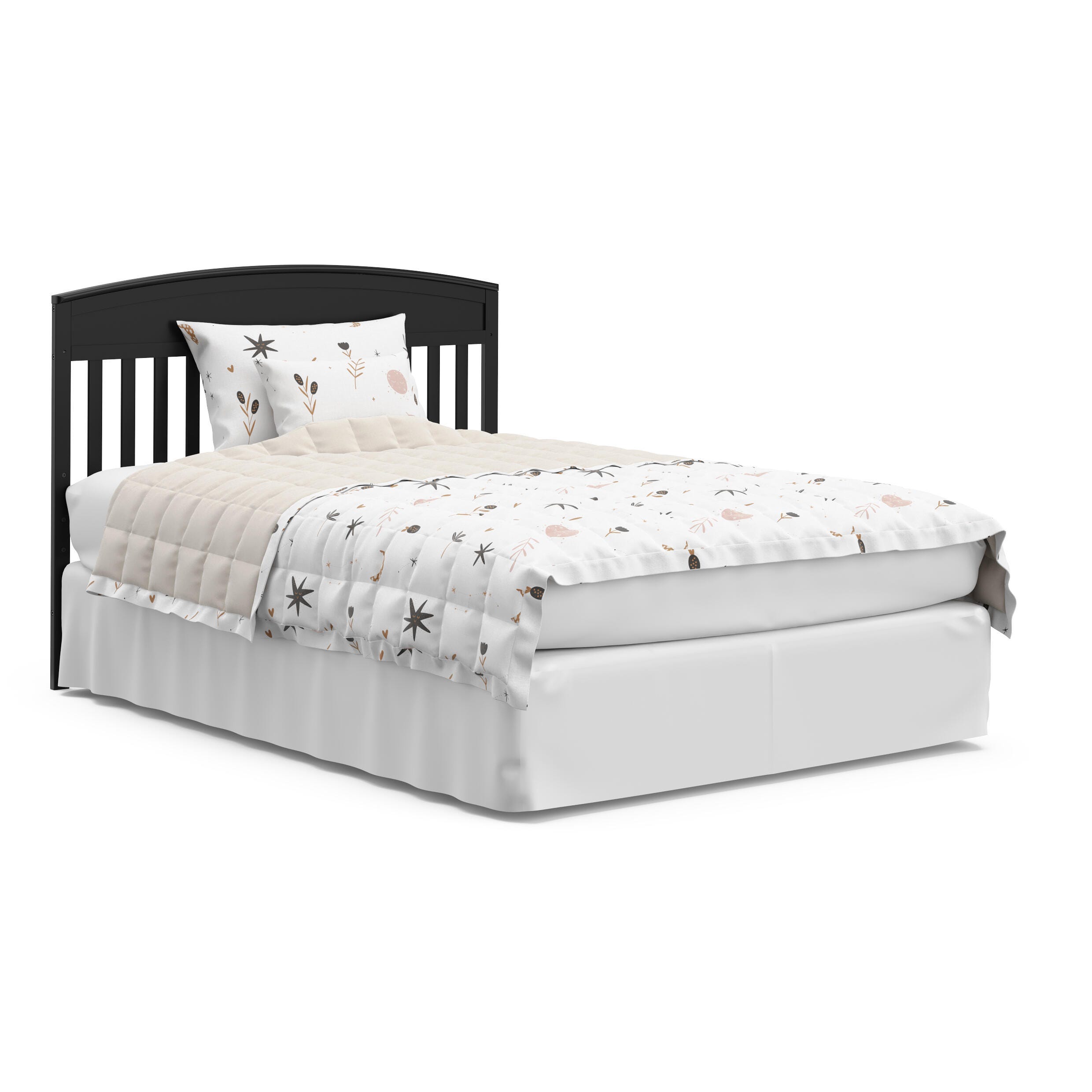 Graco Benton 5-in-1 Convertible Crib with Drawer, Black, large