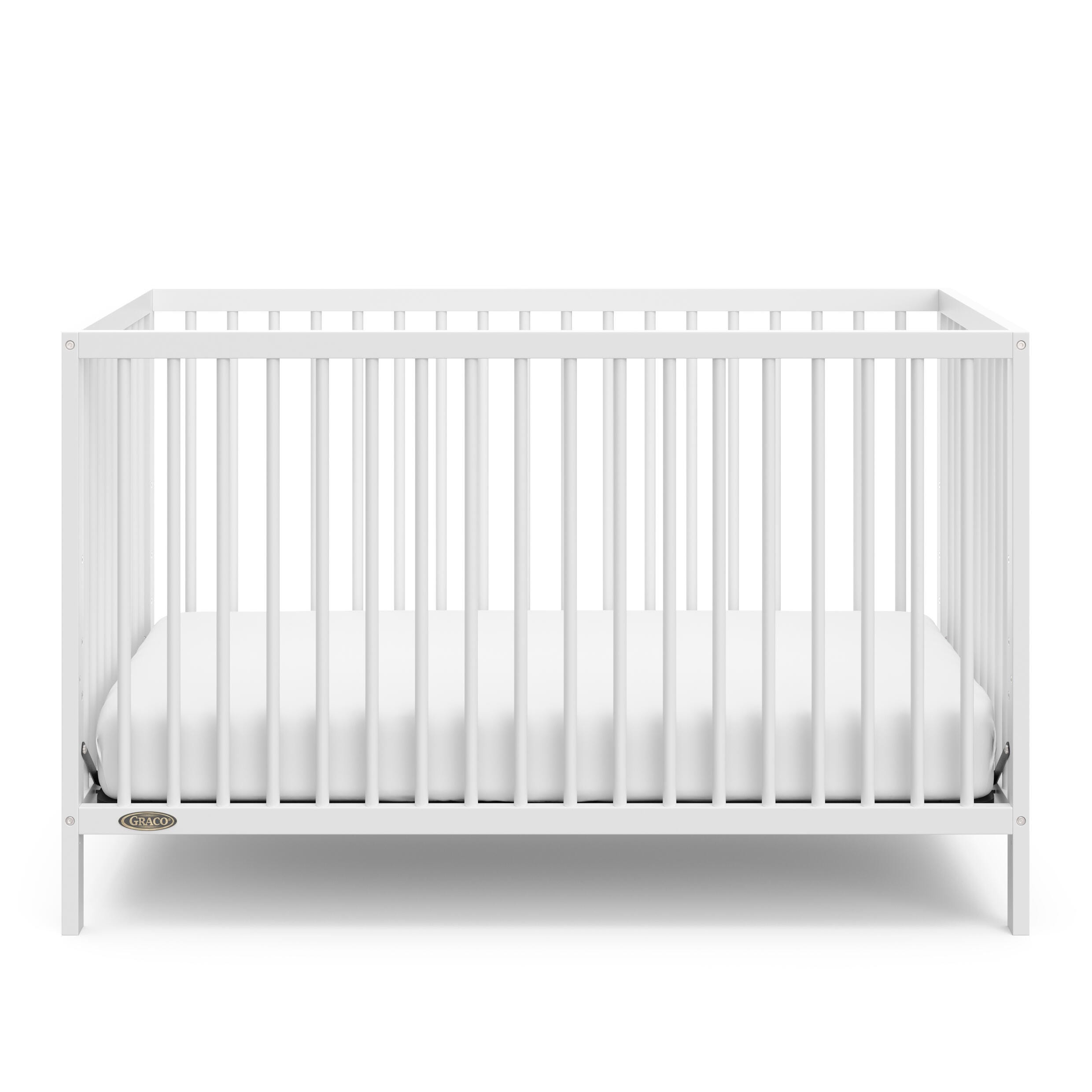 Graco Teddi 5-in-1 Convertible Crib, White, large