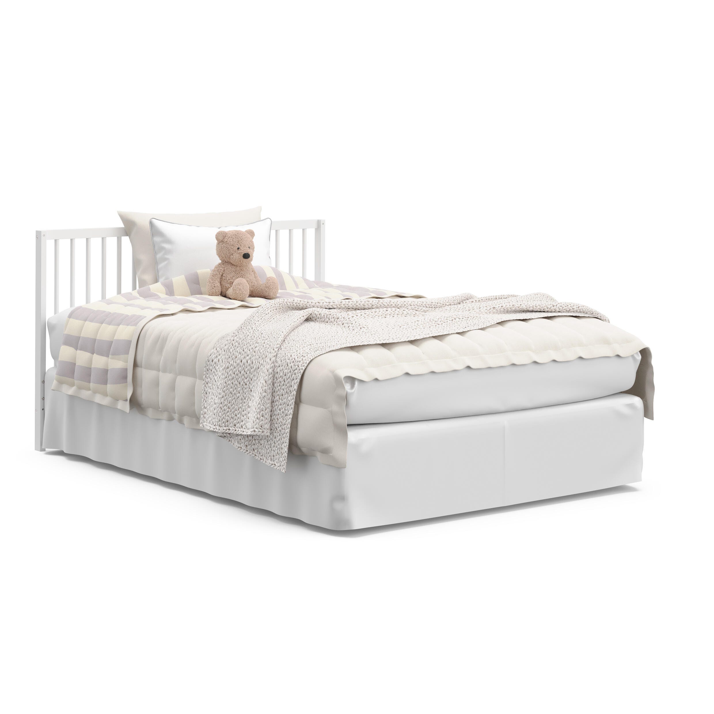 Graco Teddi 5-in-1 Convertible Crib, White, large