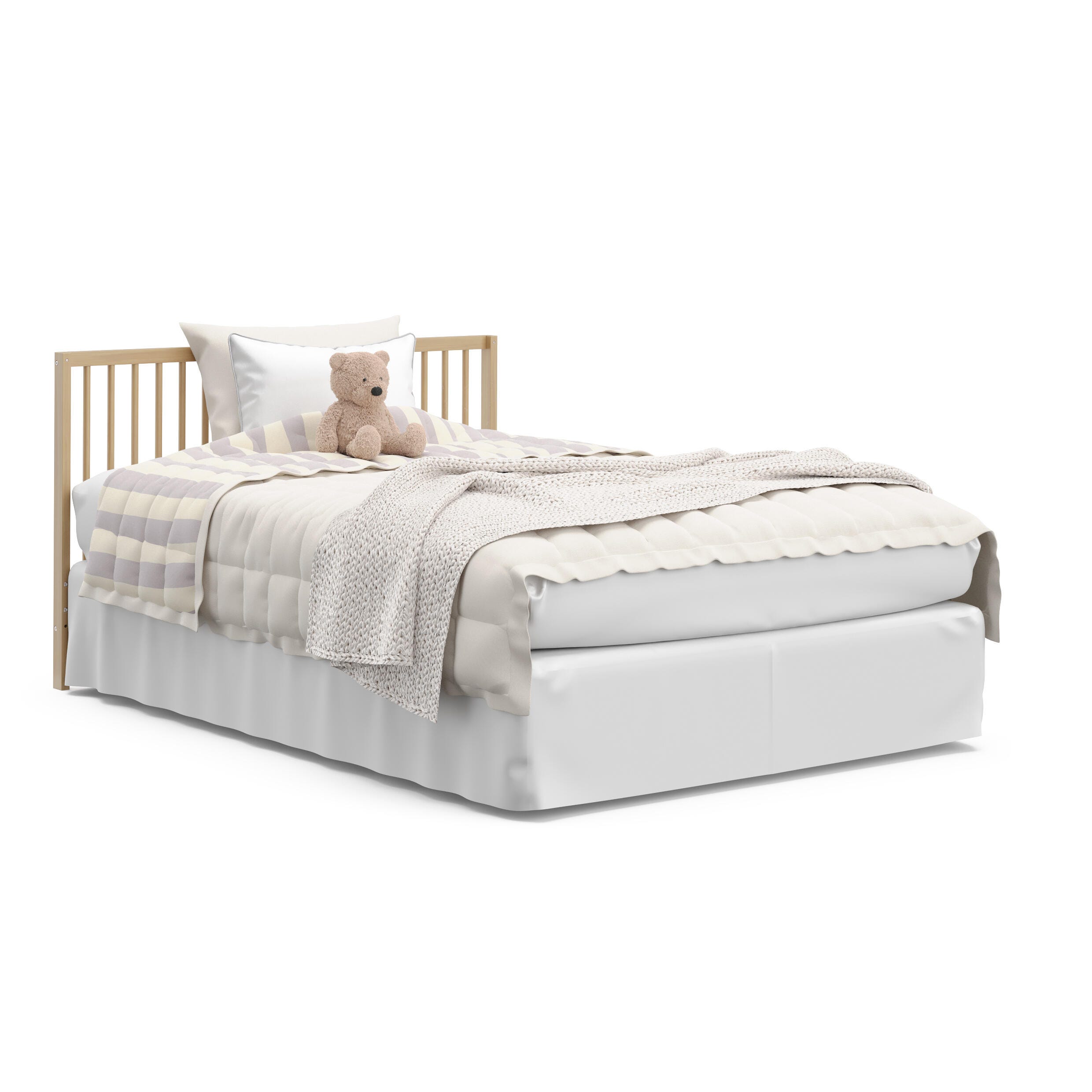 Graco Teddi 5-in-1 Convertible Crib, Driftwood, large