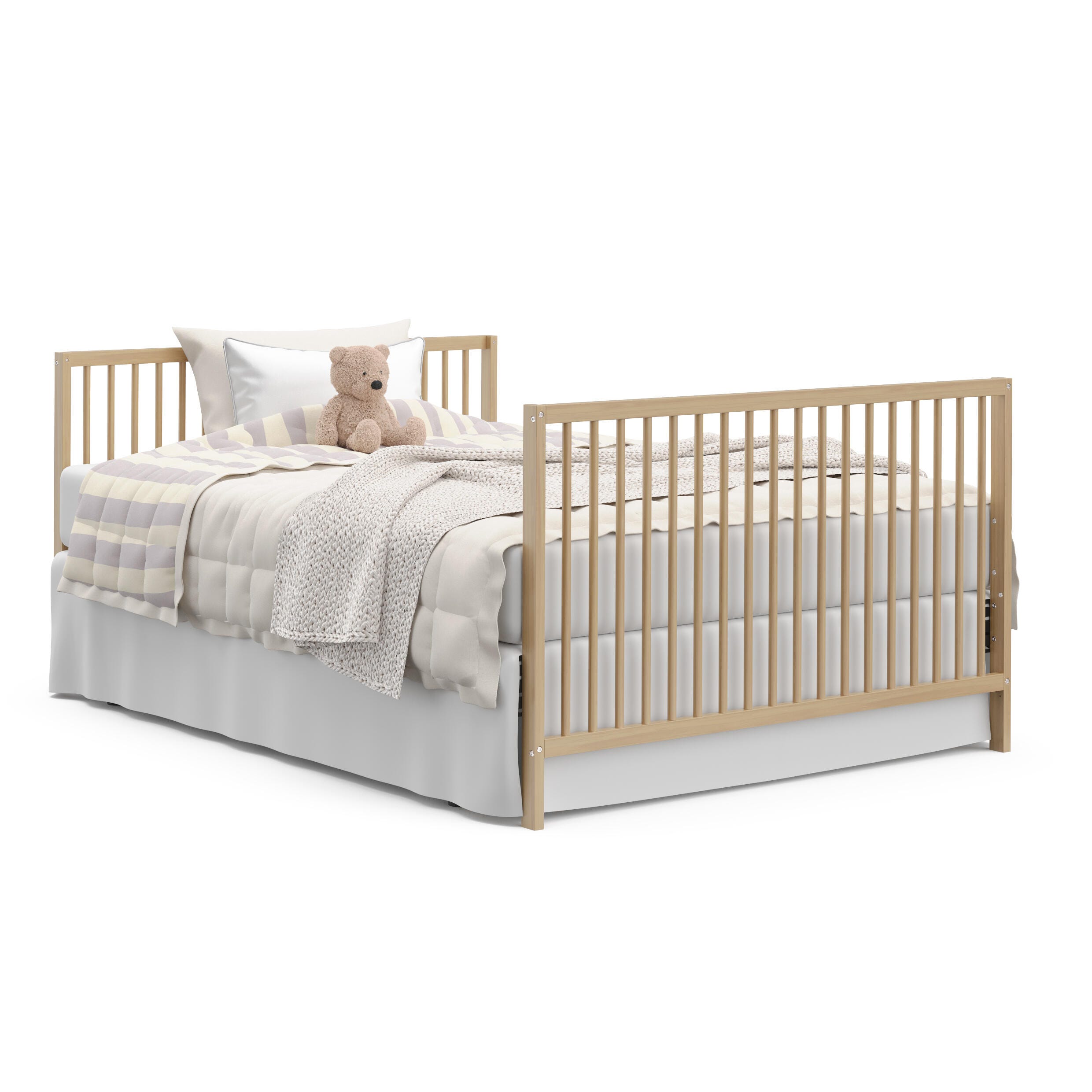 Graco Teddi 5-in-1 Convertible Crib, Driftwood, large