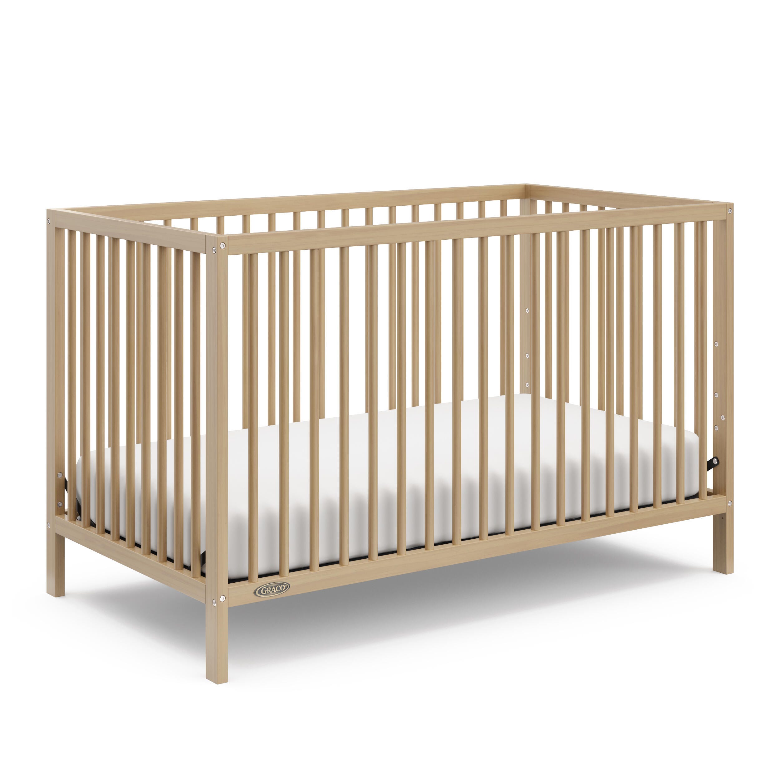 Graco Teddi 5-in-1 Convertible Crib, Driftwood, large