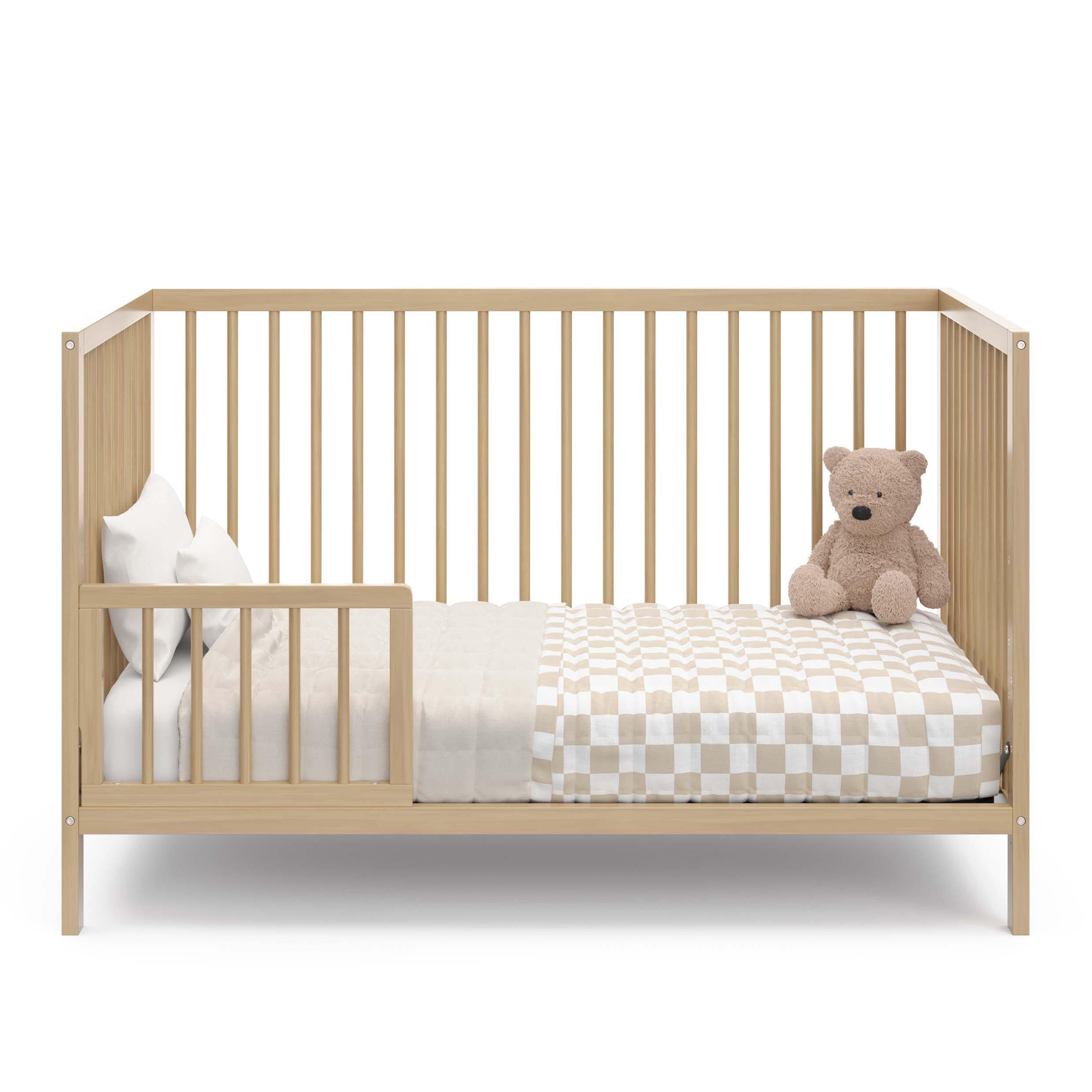 Graco Teddi 5-in-1 Convertible Crib, Driftwood, large