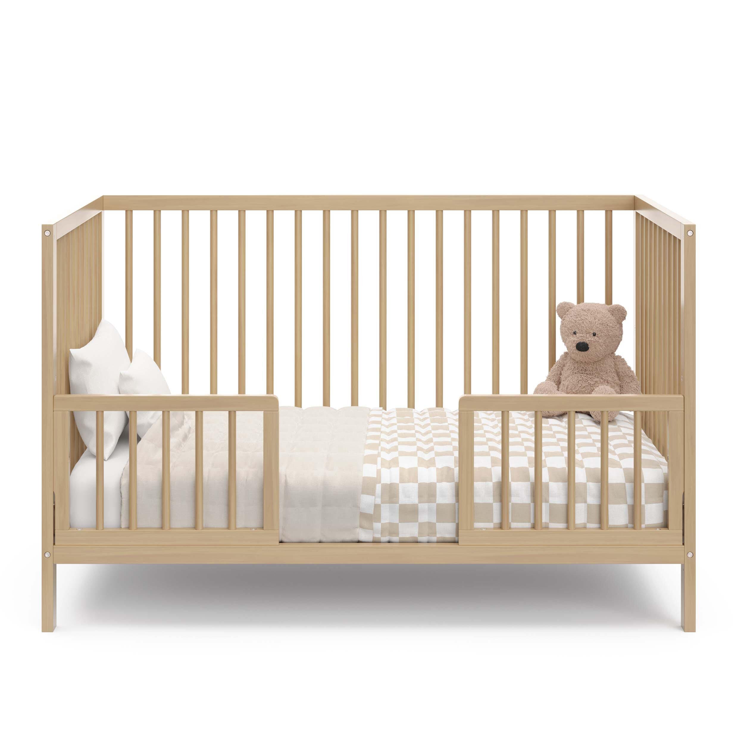 Graco Teddi 5-in-1 Convertible Crib, Driftwood, large