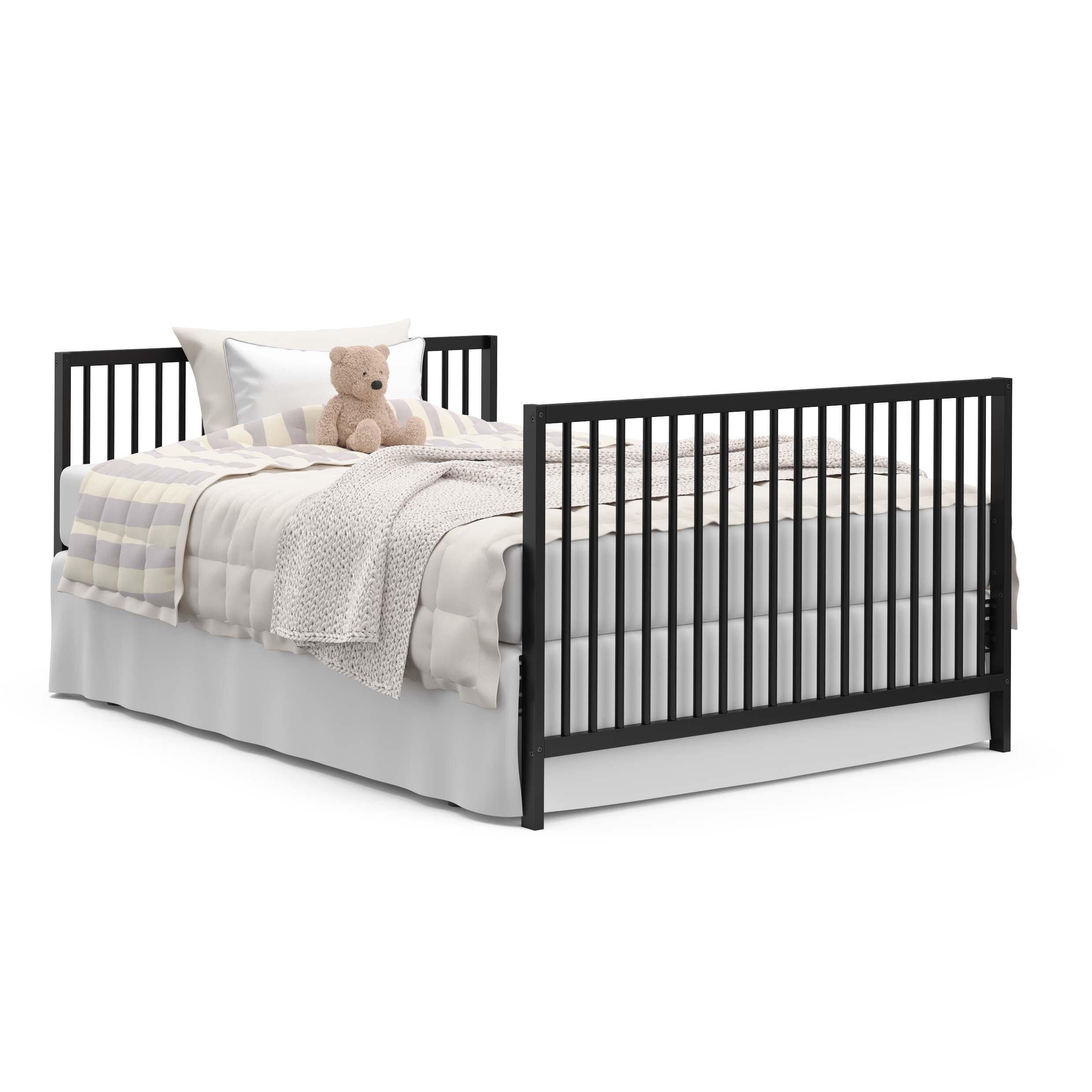 Graco Teddi 5-in-1 Convertible Crib, Black, large