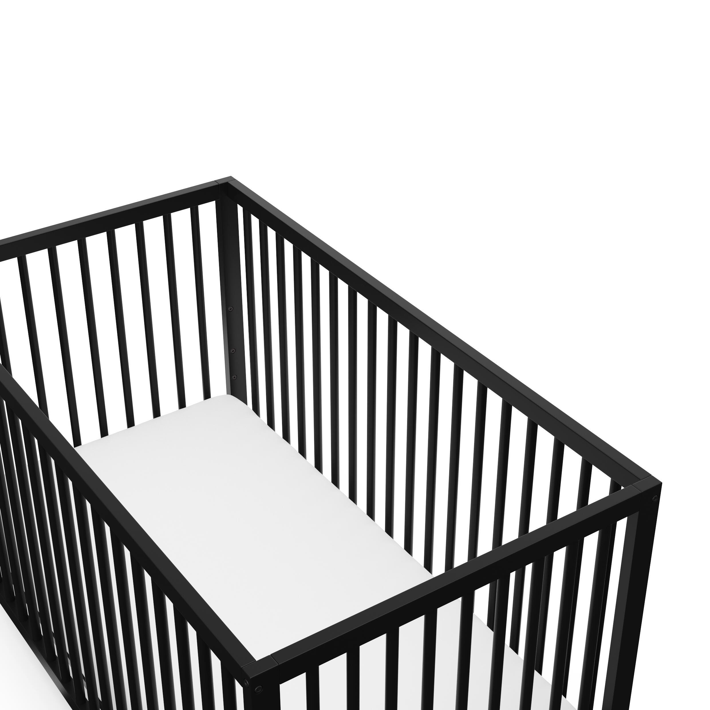 Graco Teddi 5-in-1 Convertible Crib, Black, large