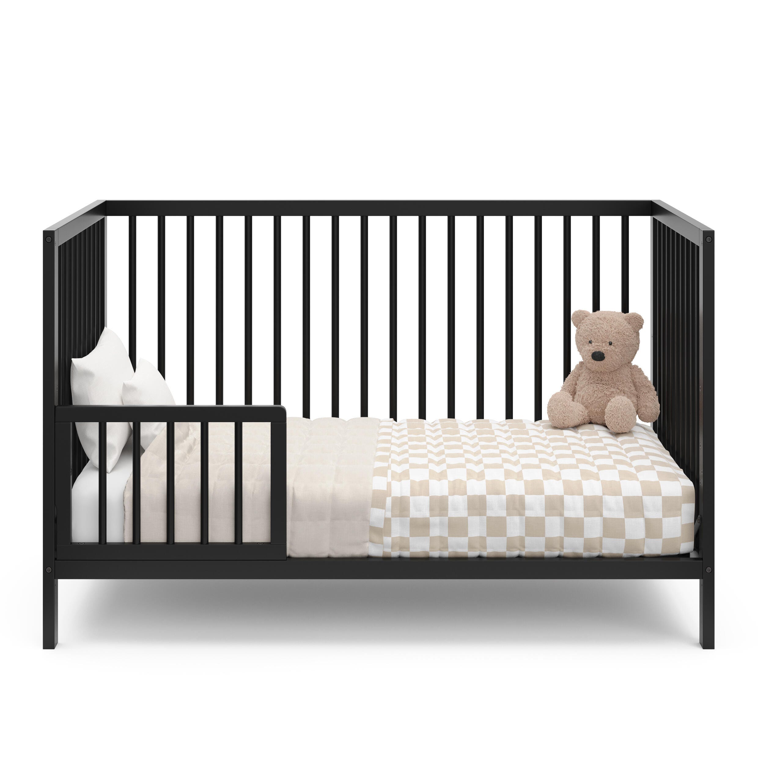 Graco Teddi 5-in-1 Convertible Crib, Black, large
