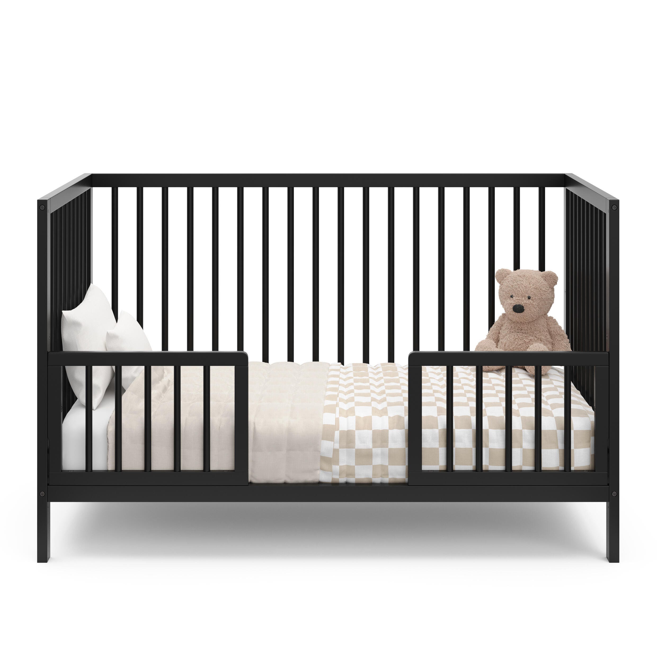 Graco Teddi 5-in-1 Convertible Crib, Black, large