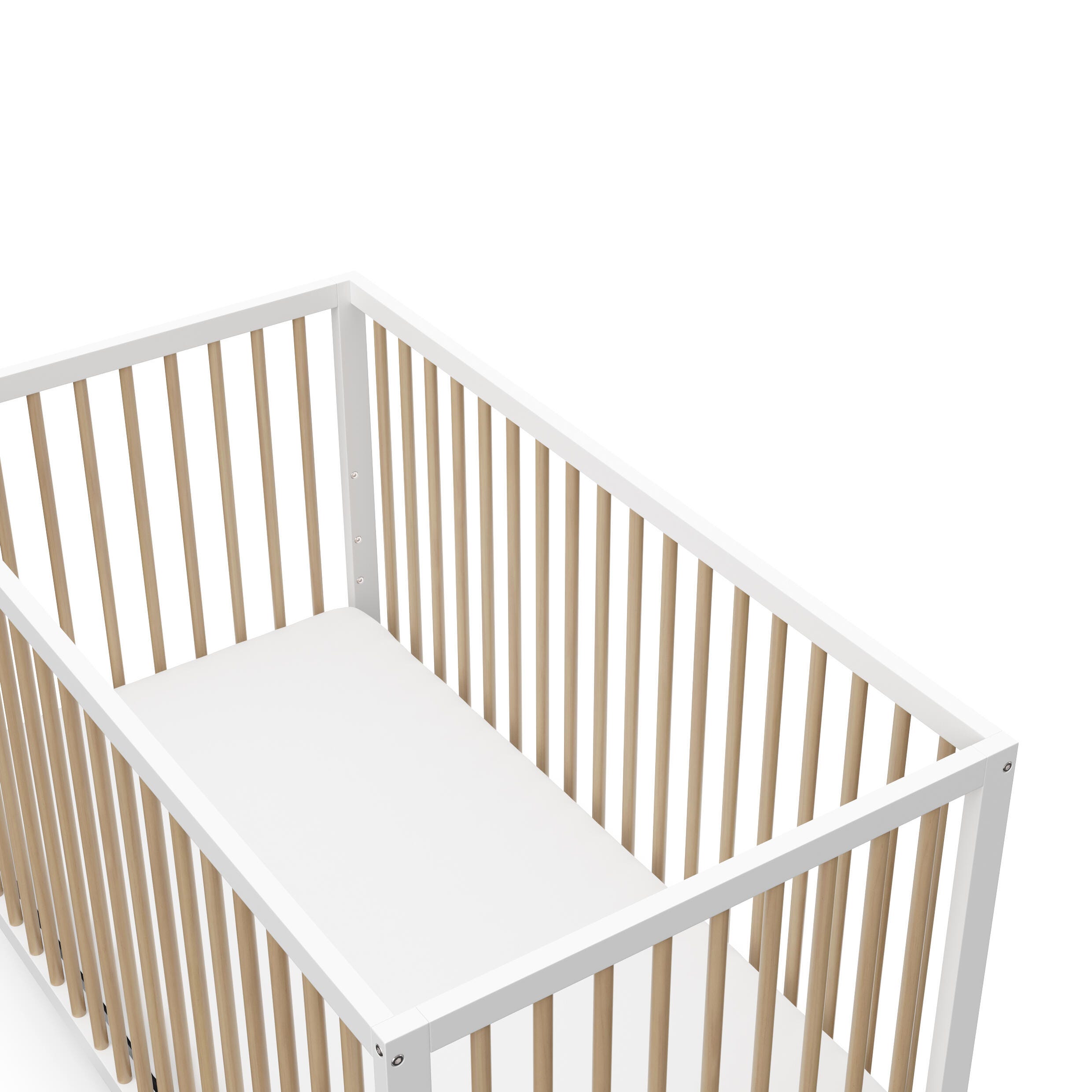 Graco Teddi 5-in-1 Convertible Crib, White/Driftwood, large