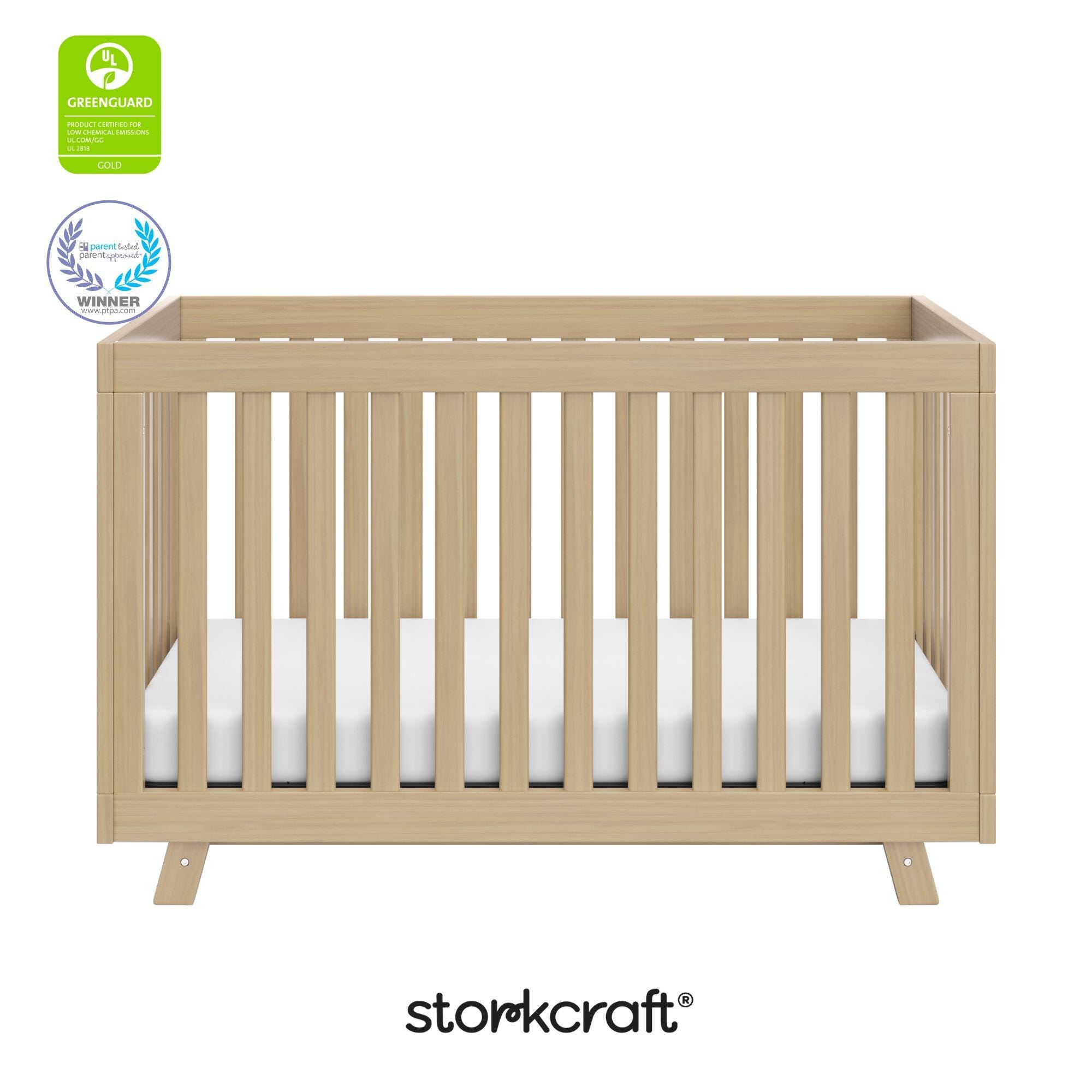 Storkcraft Beckett 3-in-1 Convertible Crib, Driftwood, large
