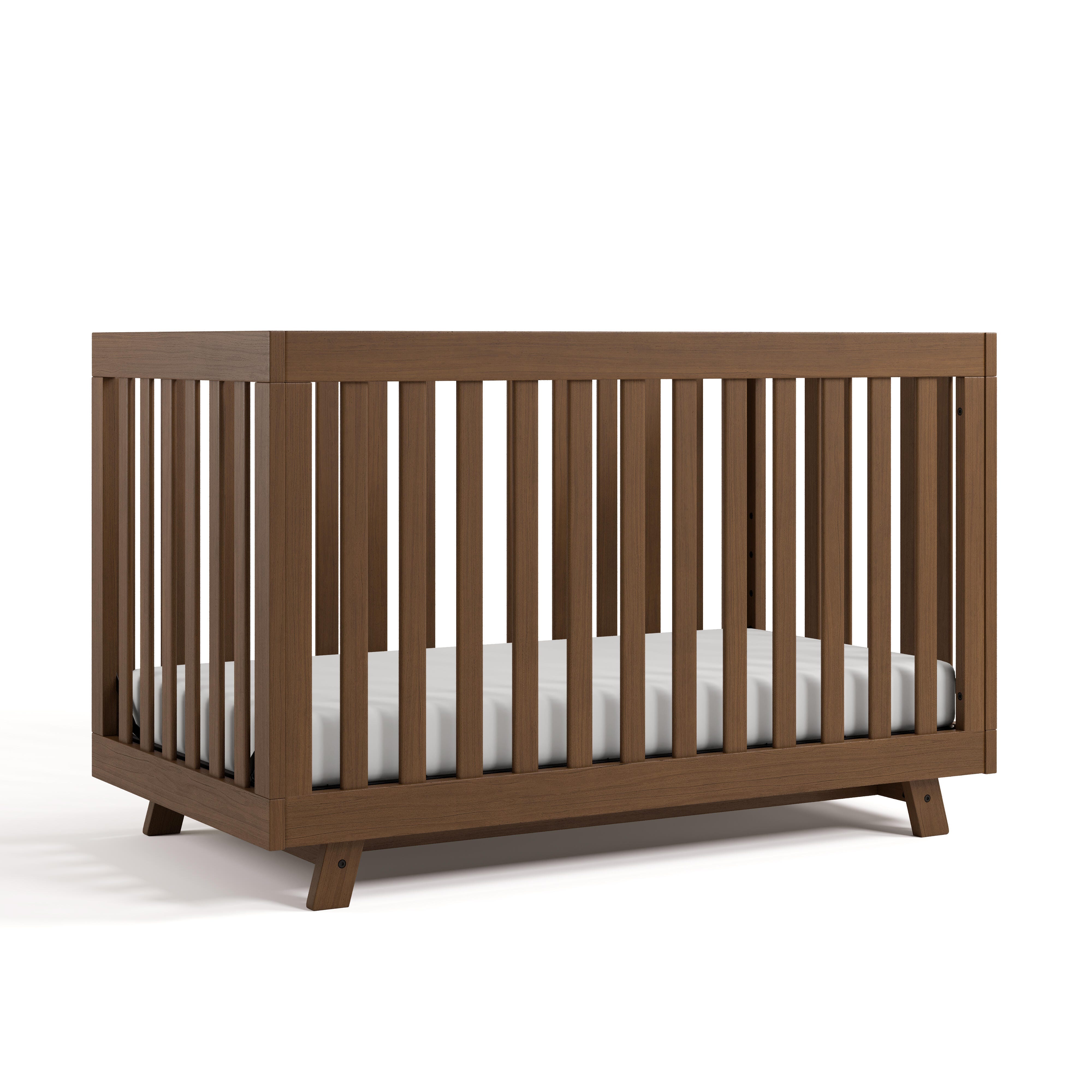Storkcraft Beckett 3-in-1 Convertible Crib, Hazelnut, large