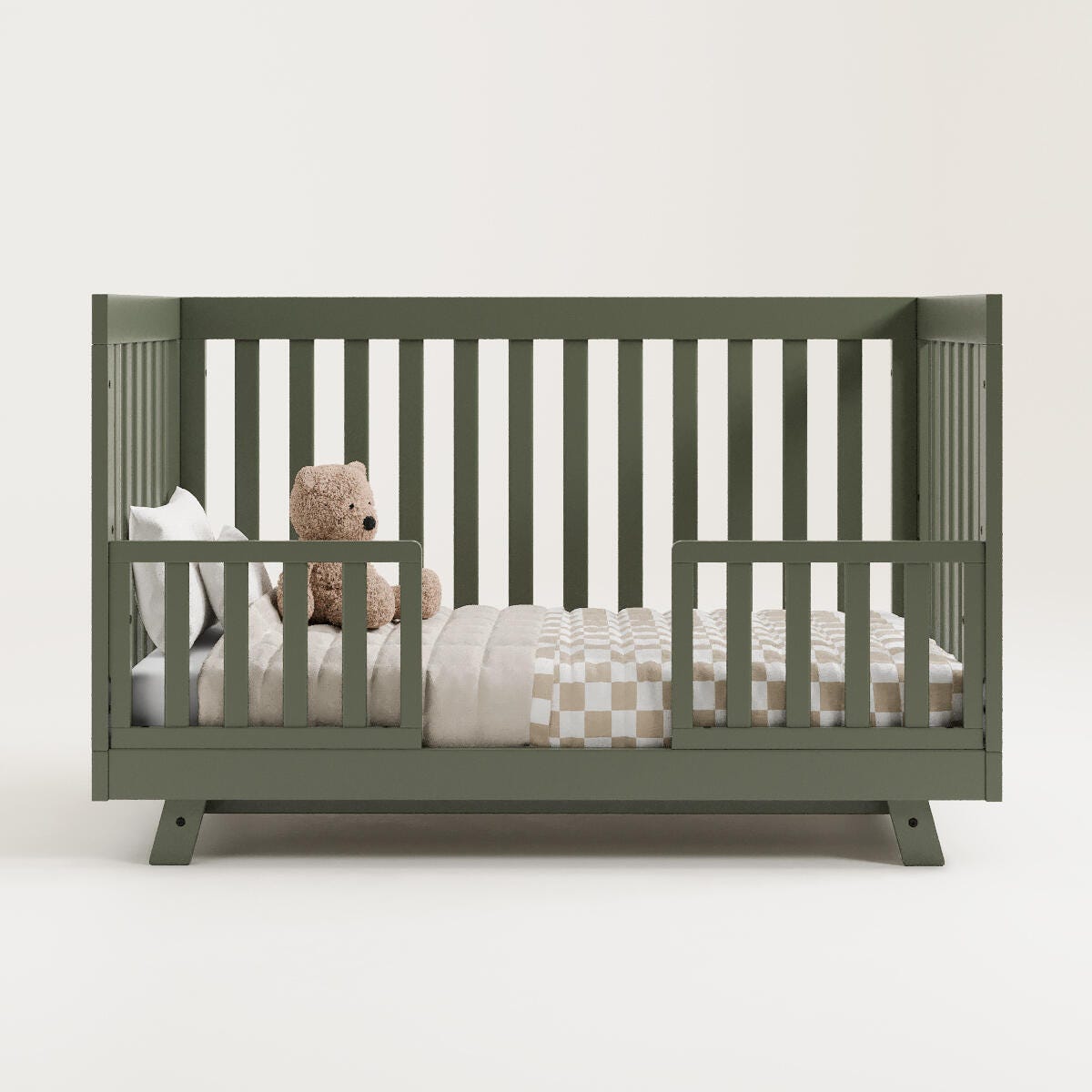 Storkcraft Beckett 3-in-1 Convertible Crib, Olive, large