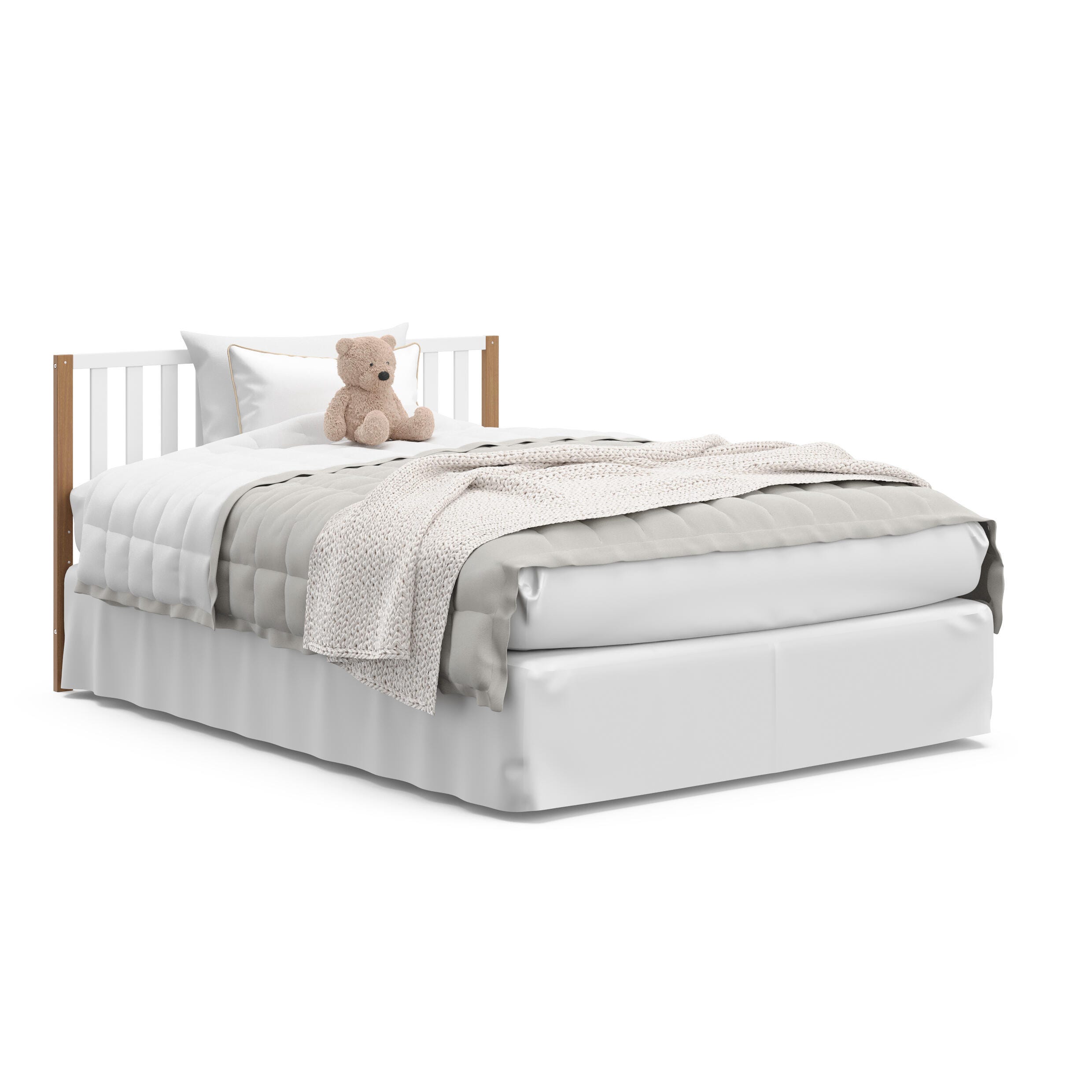 Storkcraft Modern Pacific 4-in-1 Convertible Crib, White/Vintage Driftwood, large