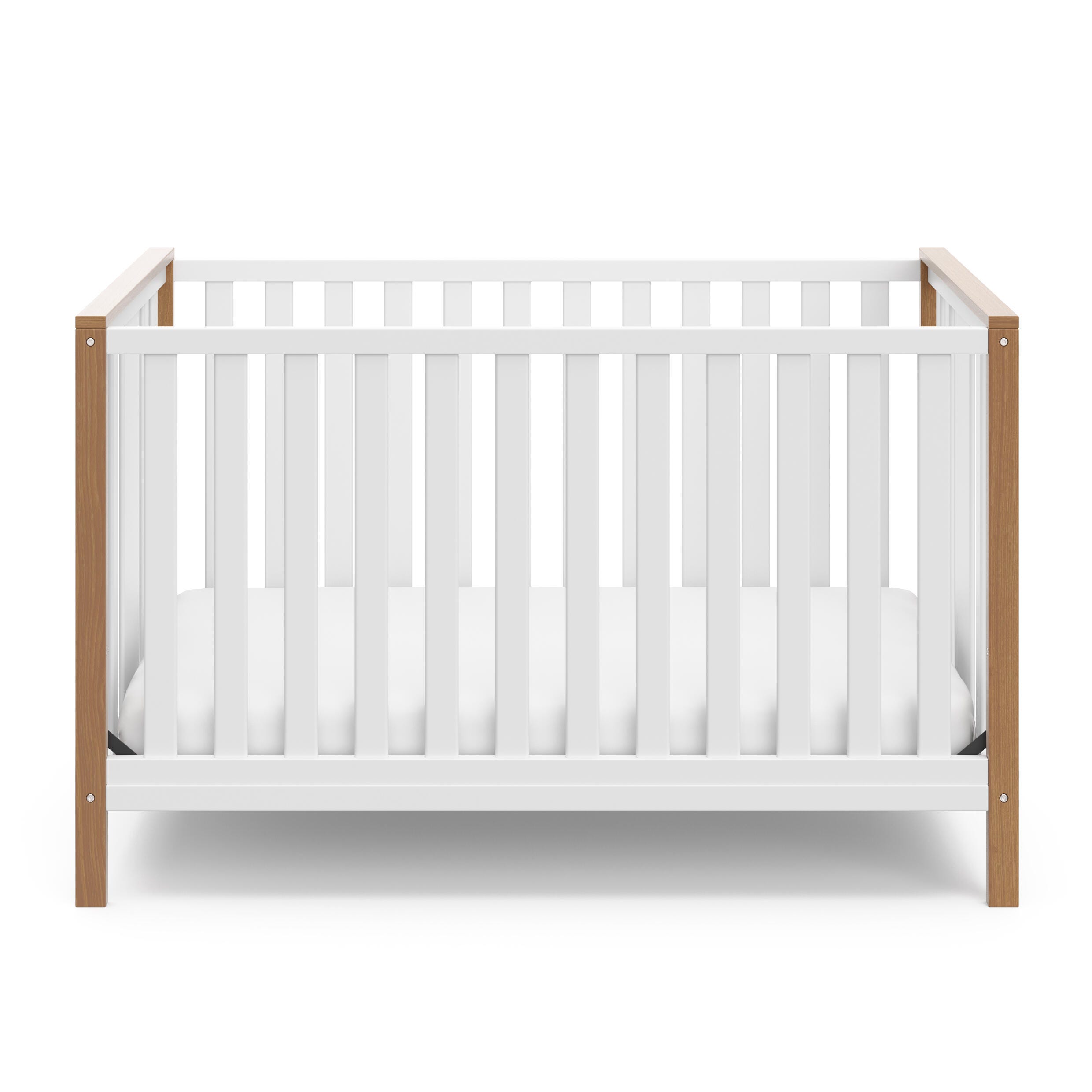 Storkcraft Modern Pacific 4-in-1 Convertible Crib, White/Vintage Driftwood, large