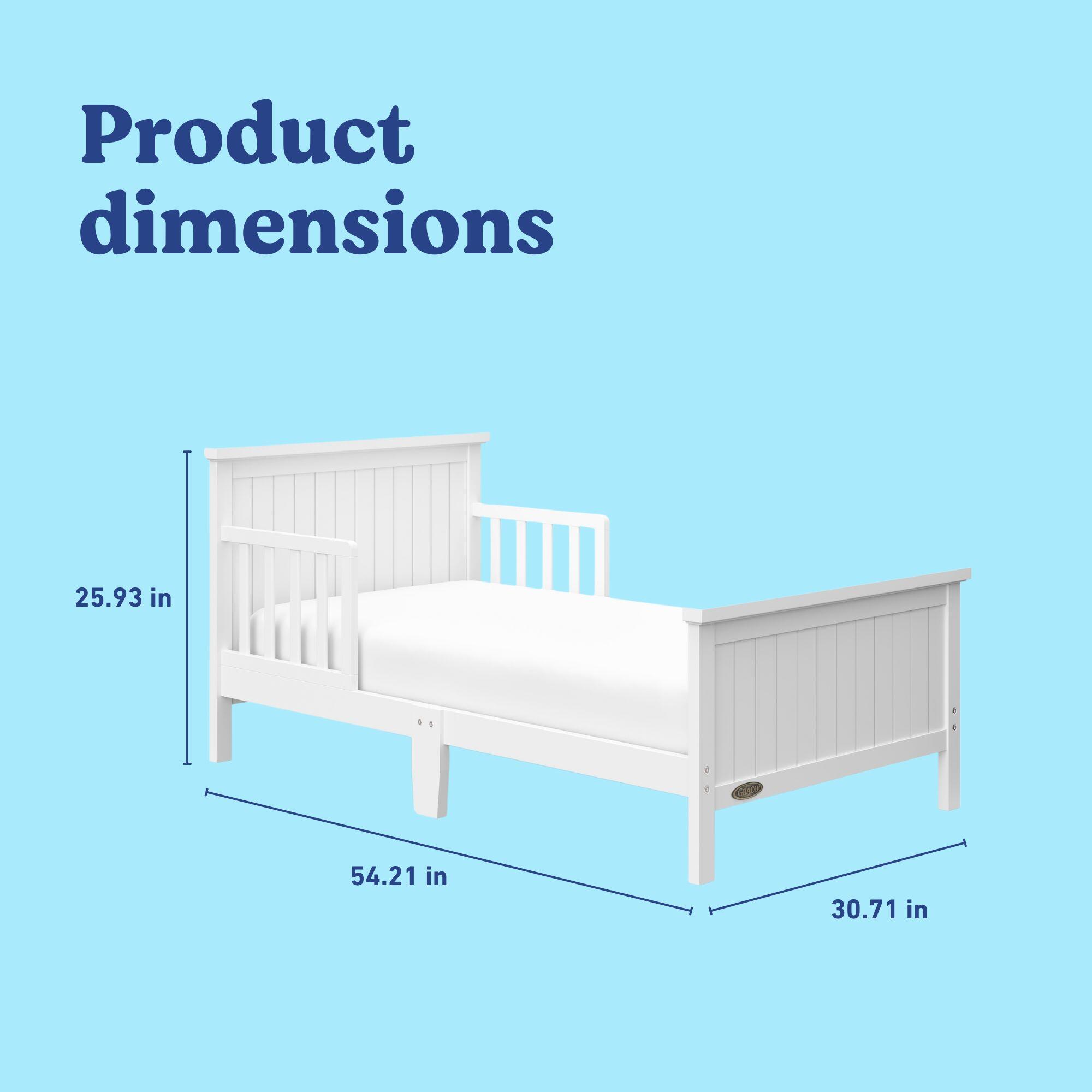 Graco Bailey Toddler Bed, White, large
