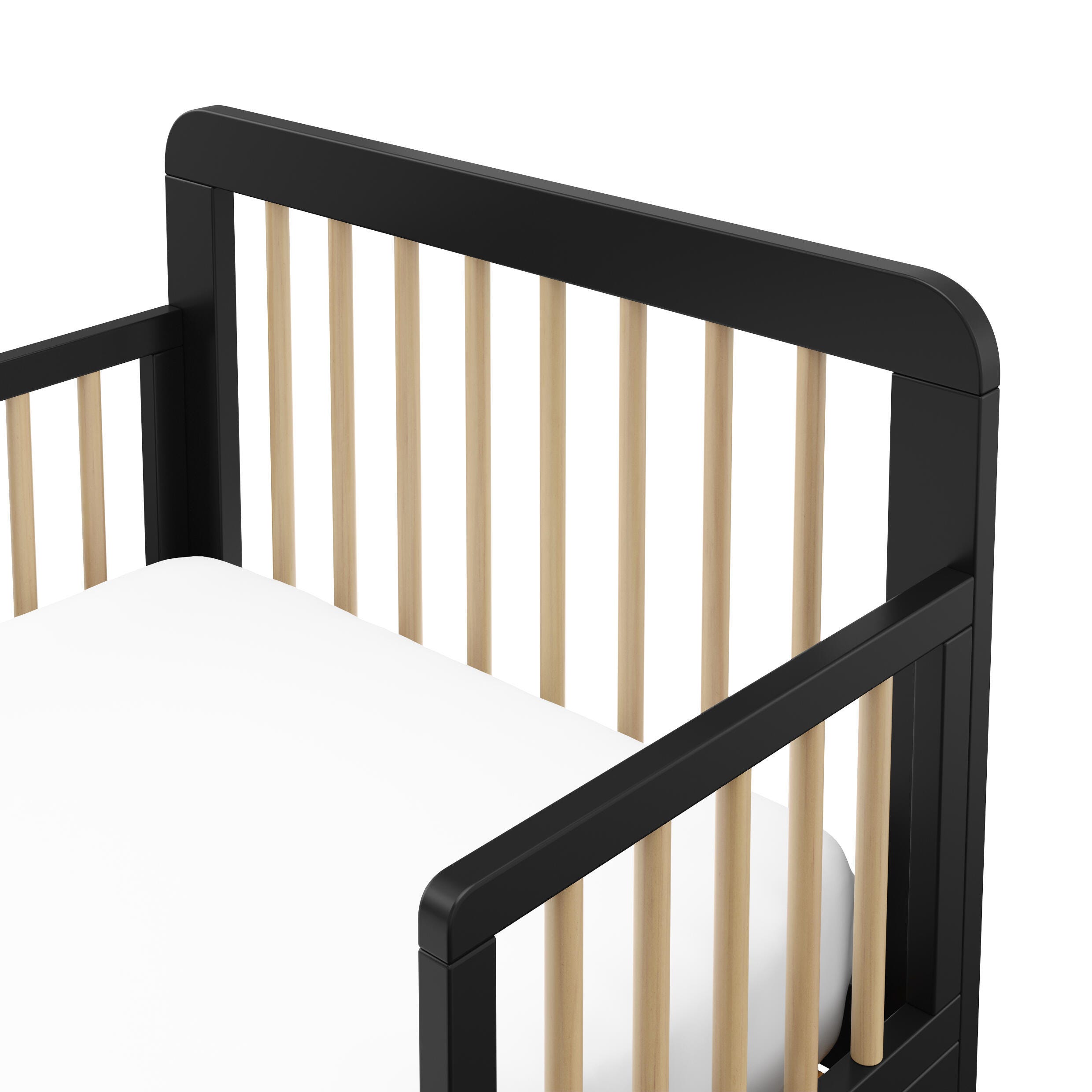 Storkcraft Pasadena Toddler Bed, Black/Driftwood, large